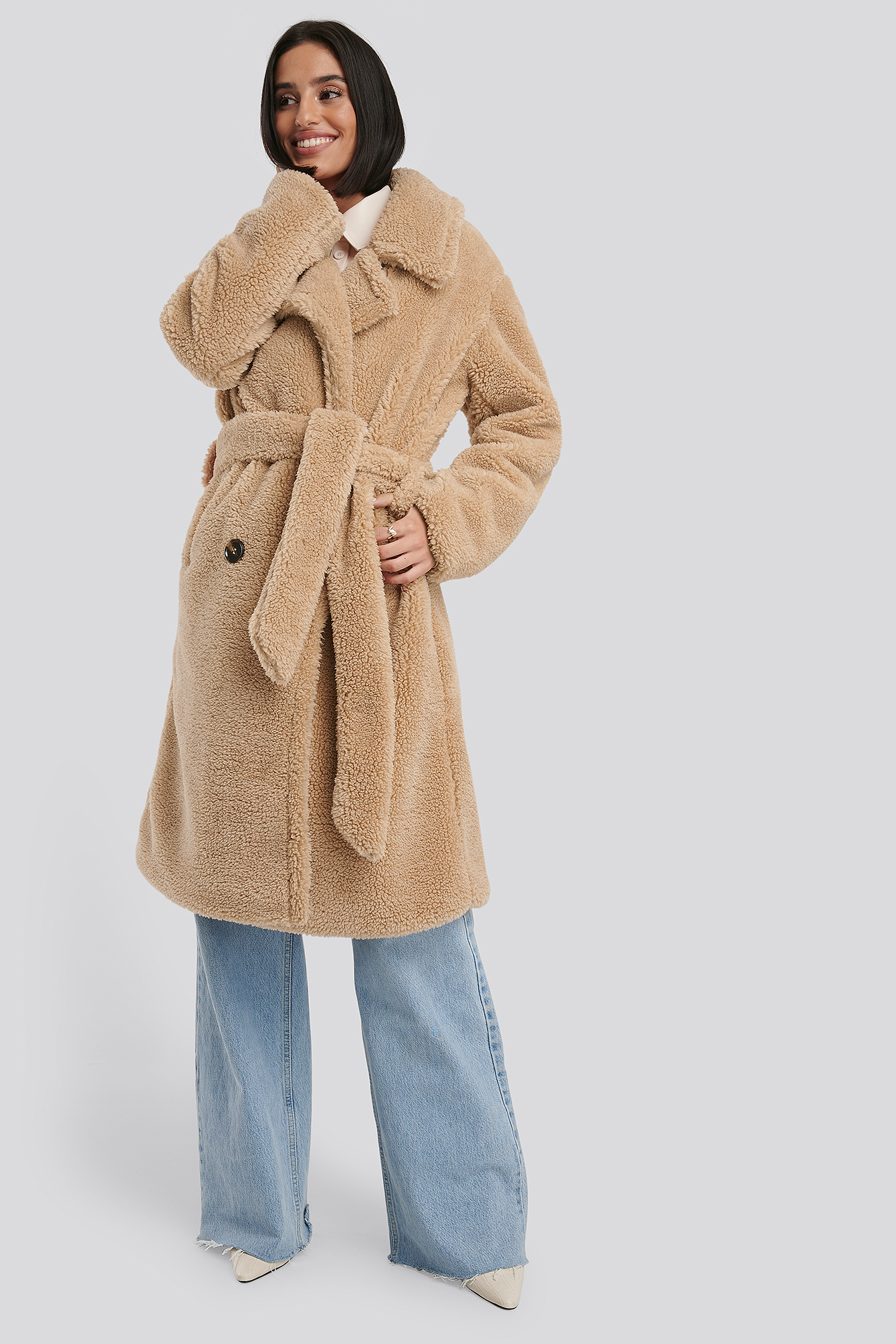 Oversized Coat Teddy Jacket Nakd Best Quality Best Price Recycled