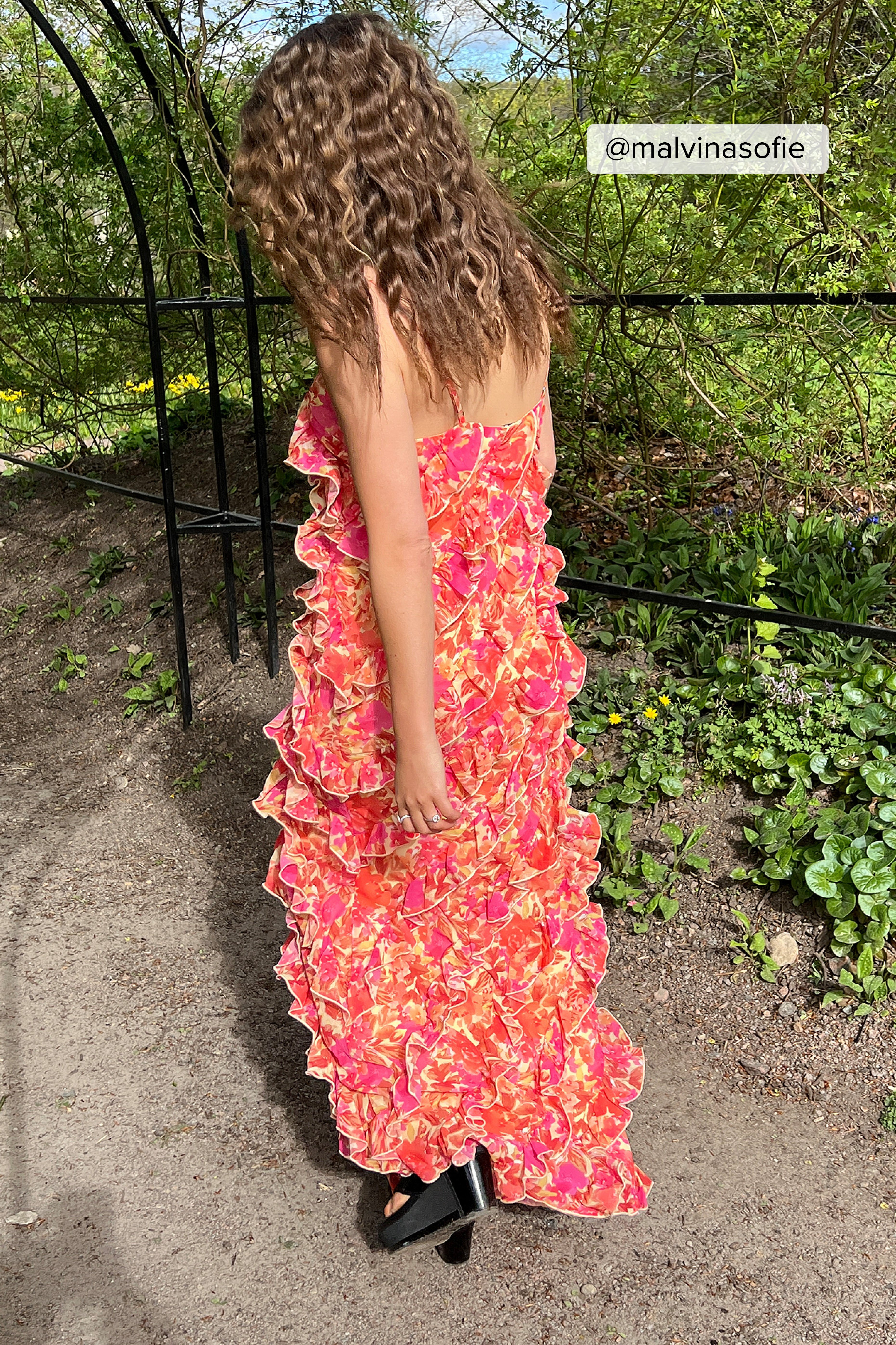 Flower Print Maxi robe
