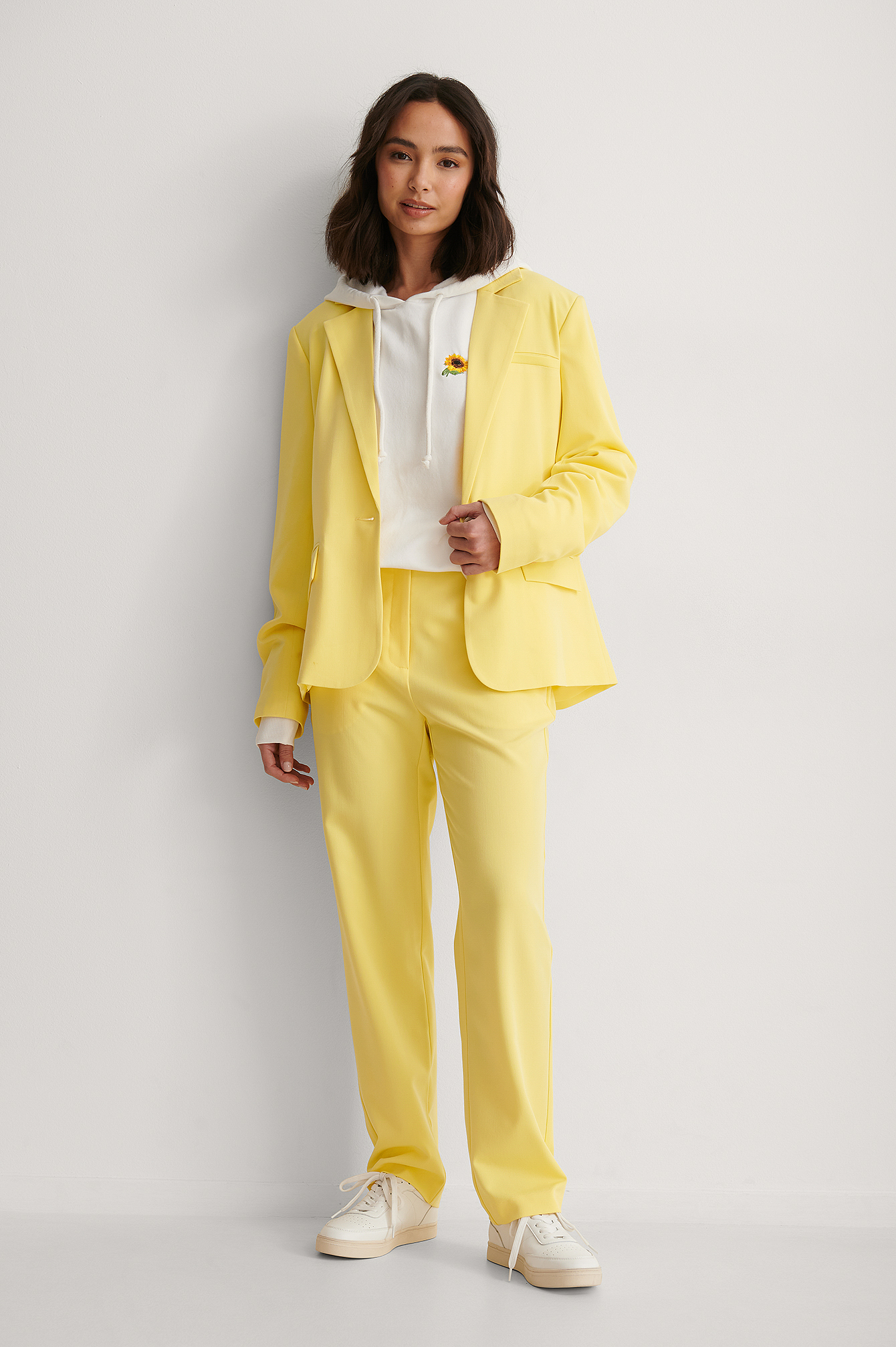 Yellow Coupe Droite Pantalon