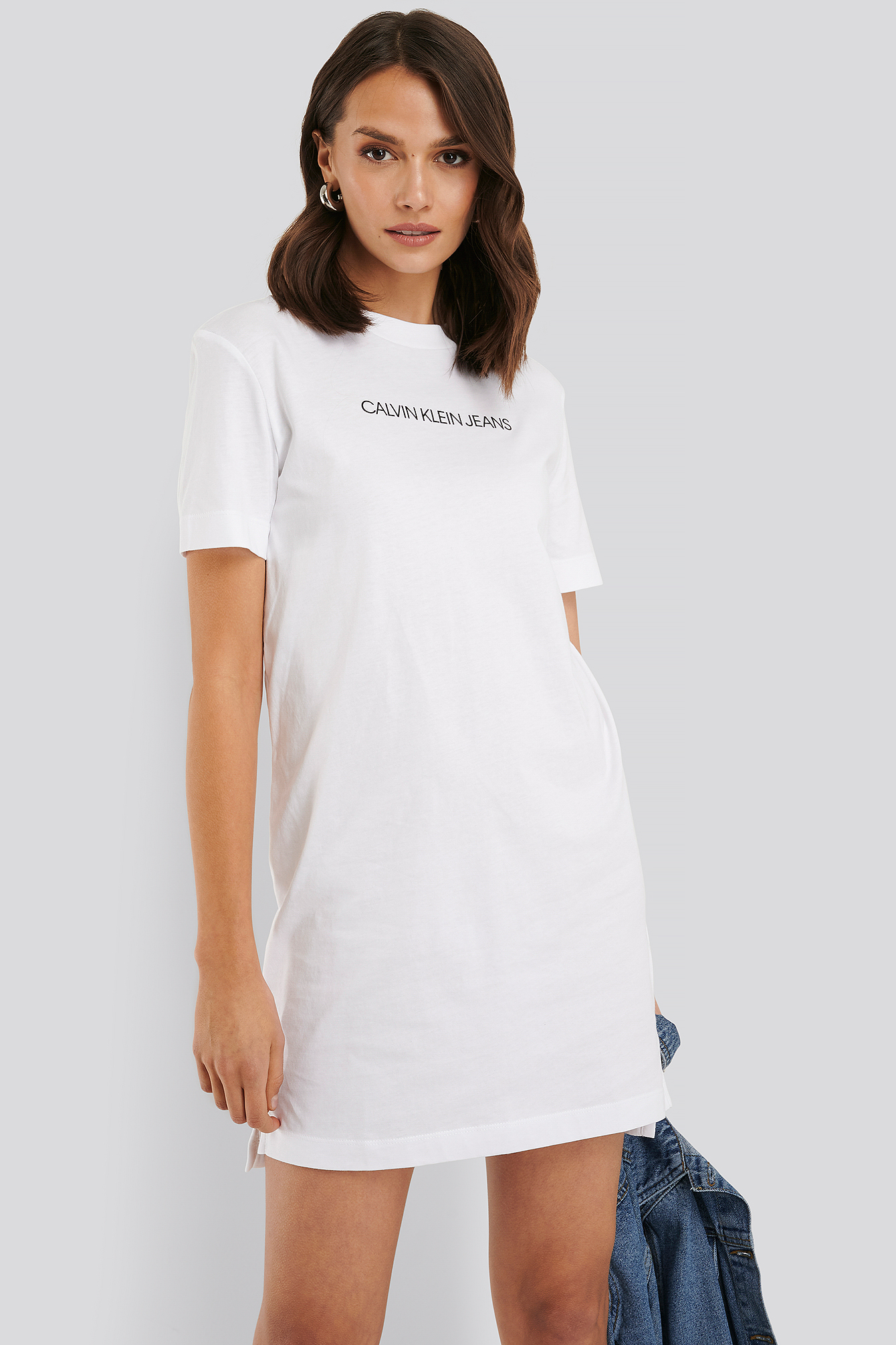 Robe TShirt Blanc NAKD