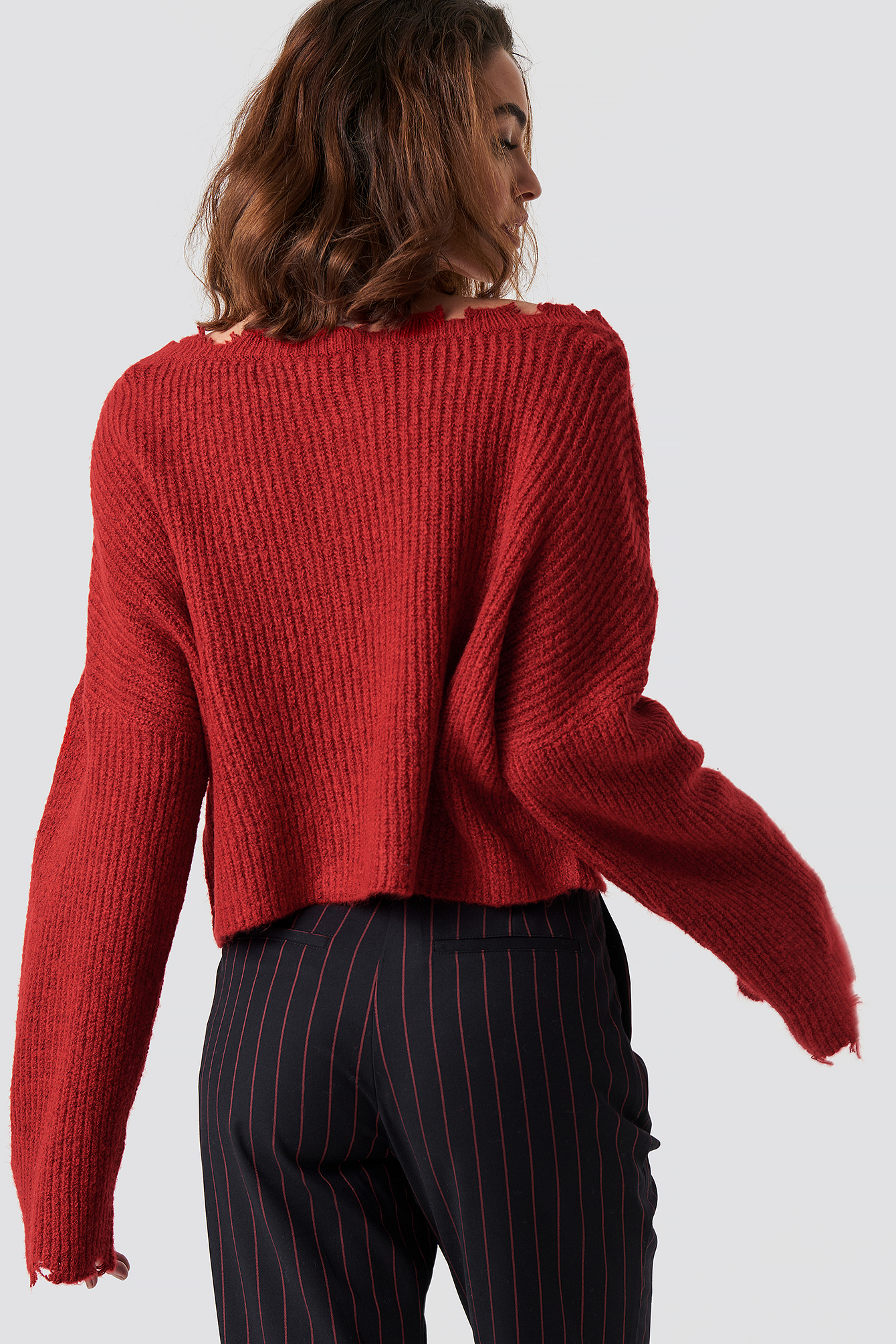 Red Slouchy Knit
