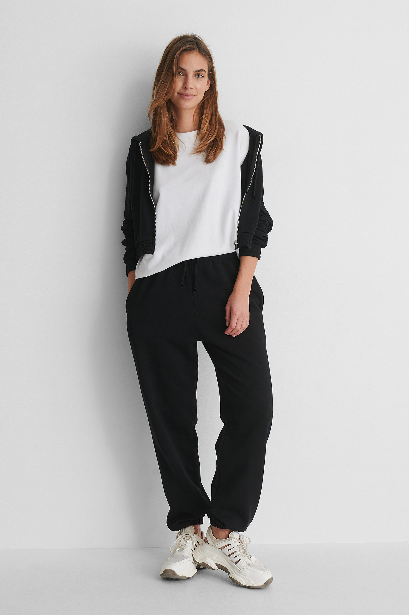 Black Biologique Pantalon De Survêtement