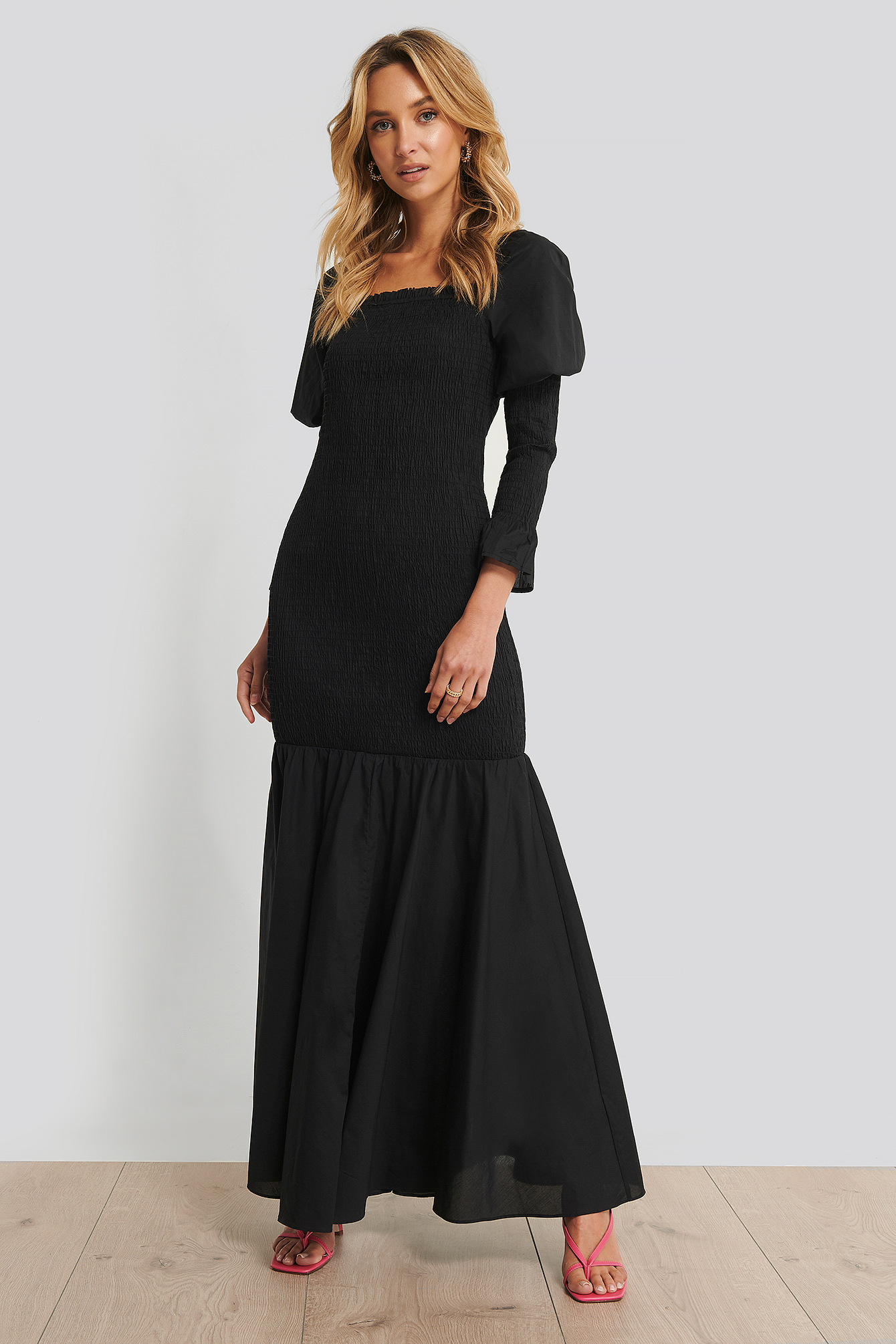 maxi robe manche longue