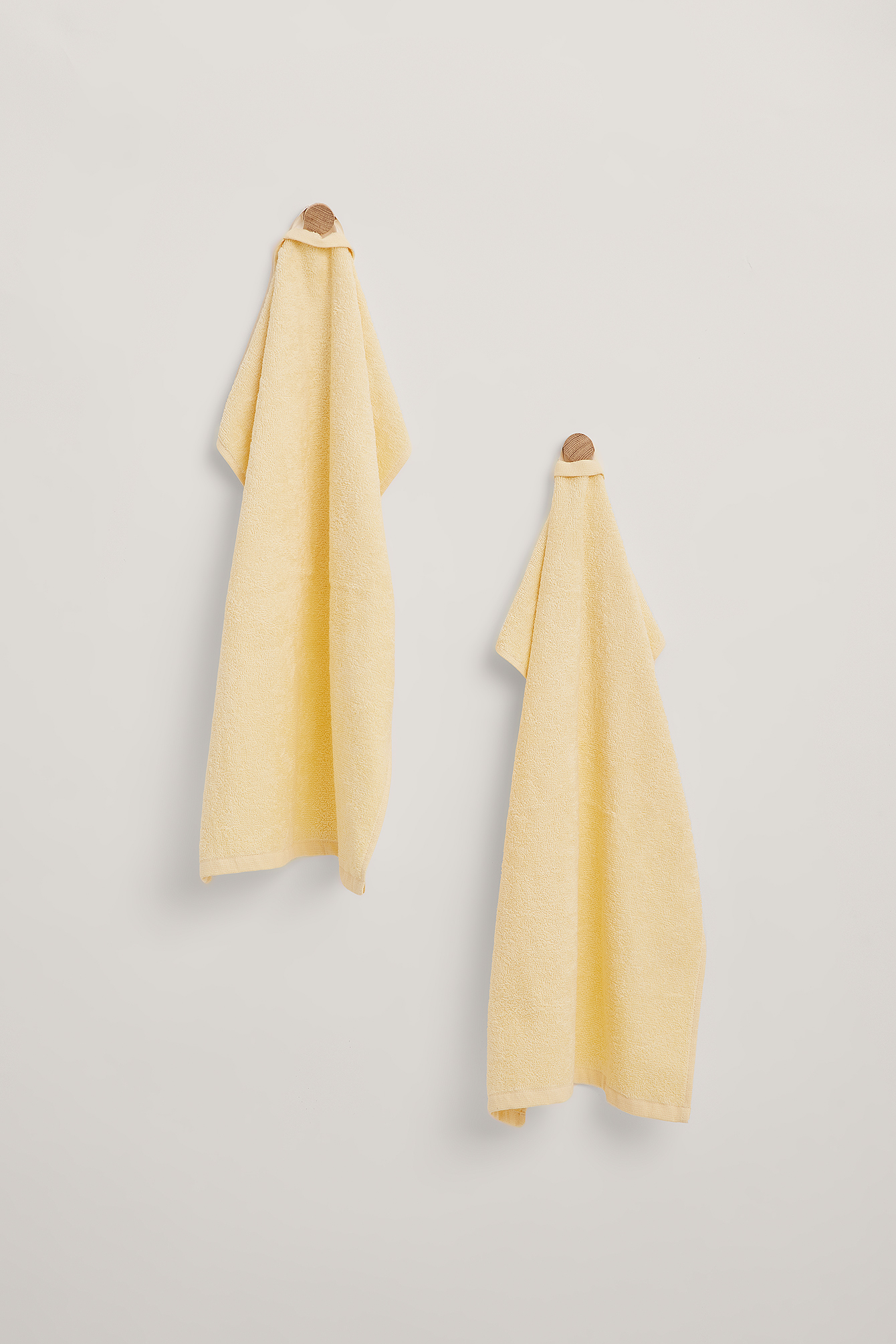 Yellow Lot de deux serviettes invités
