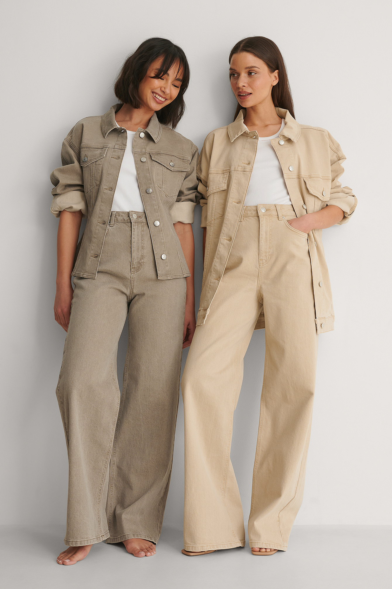 Steel Biologiques Jean Taille Haute Évasé