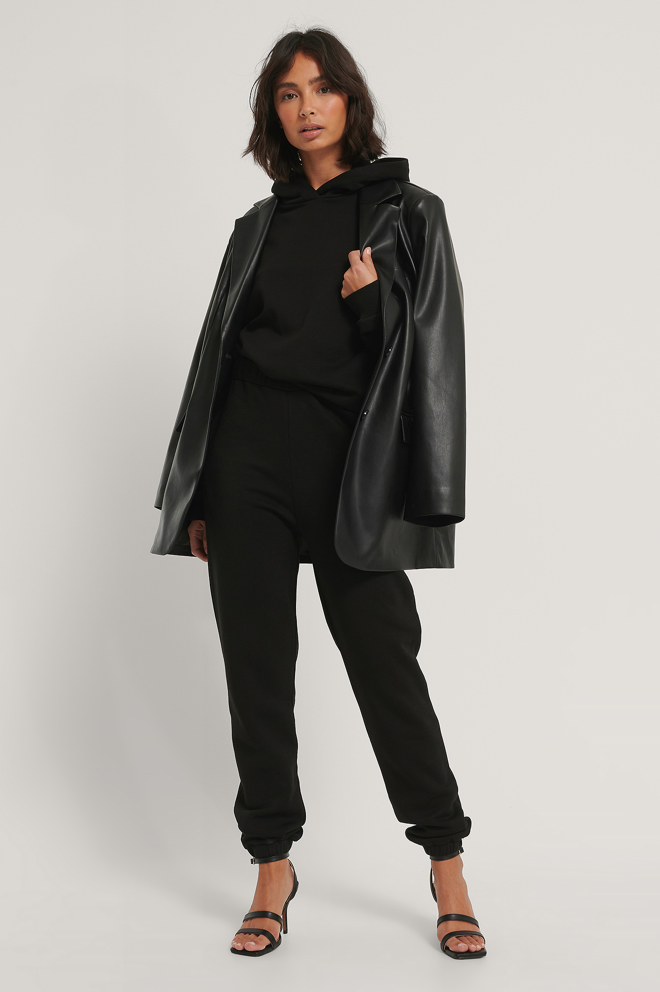 Black Biologique Pantalon De Survêtement