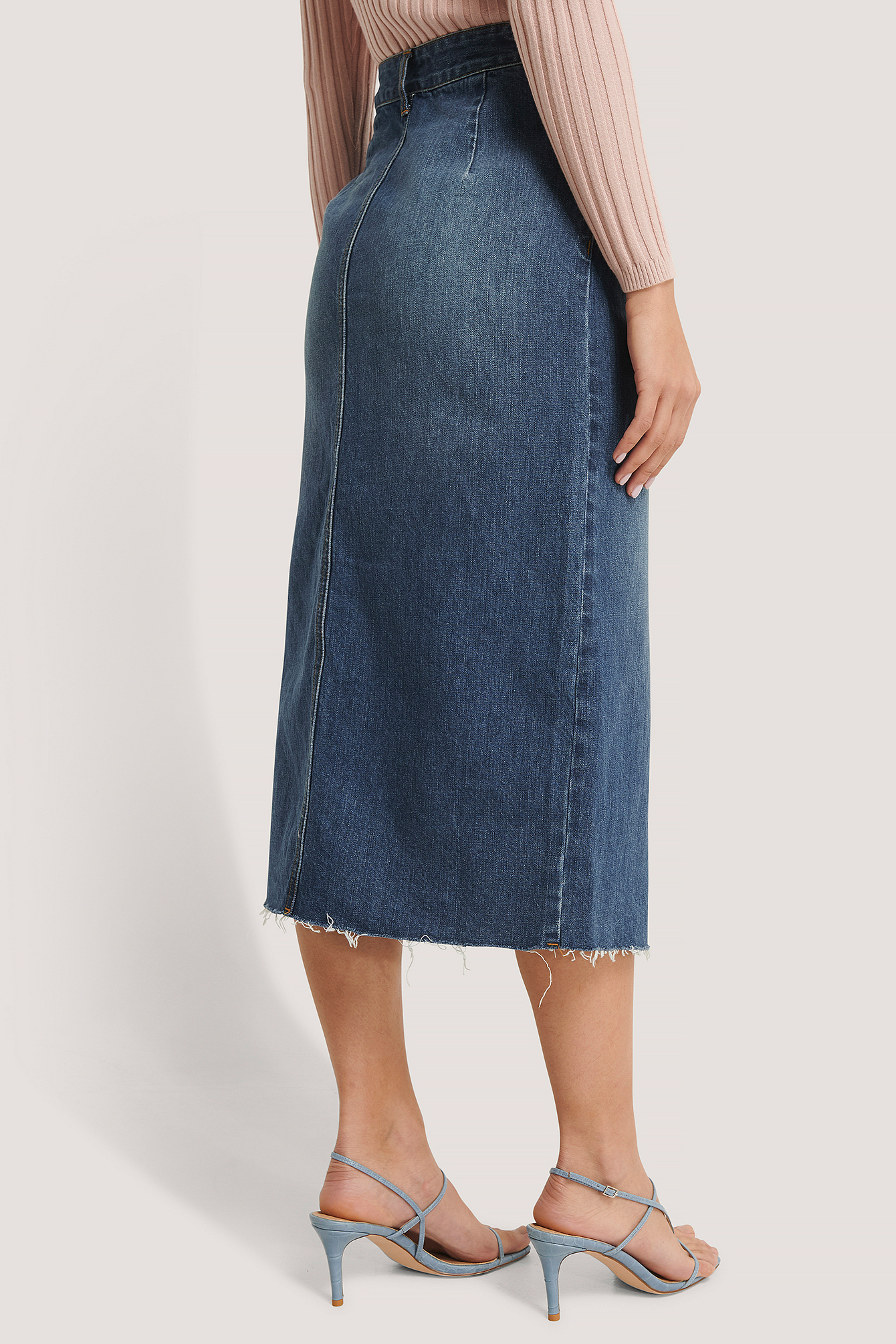 jupe midi denim