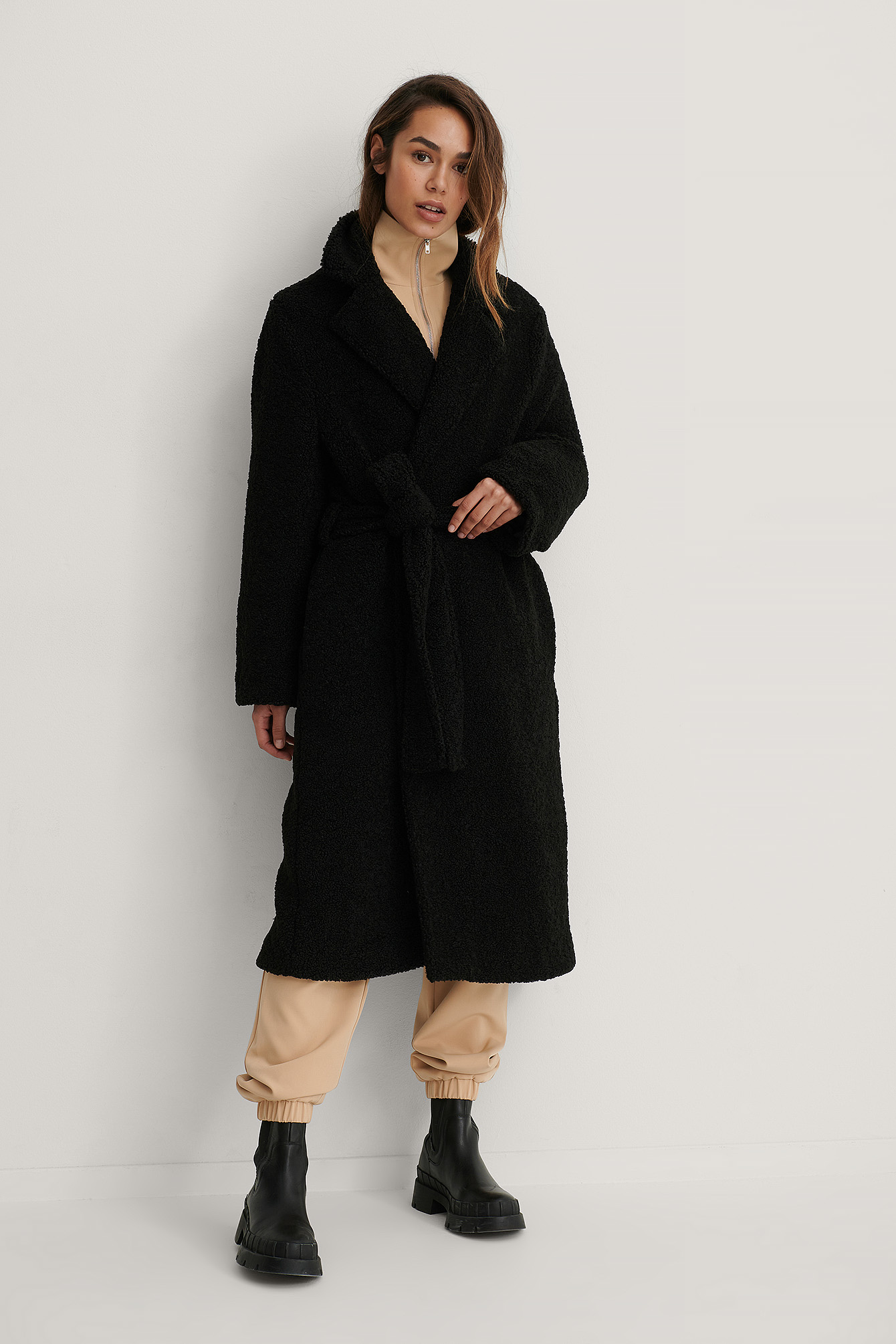 Black Manteau Structuré