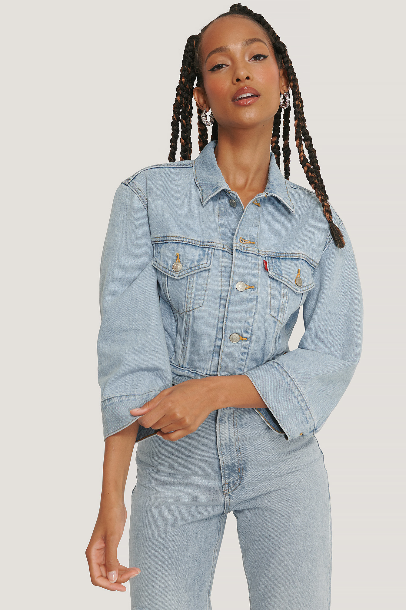 Light Denim Veste De Camionneur