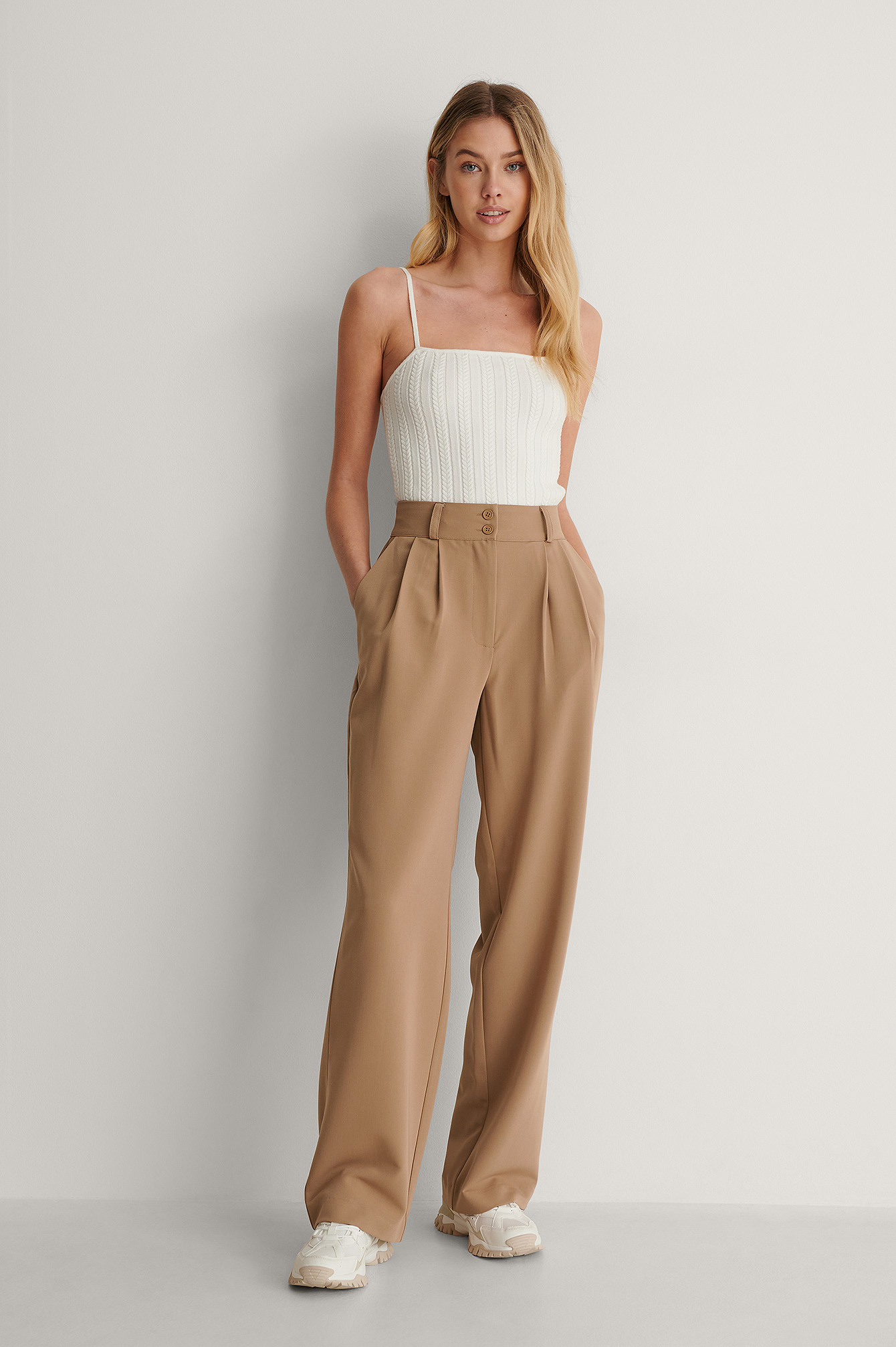 Beige Pantalon