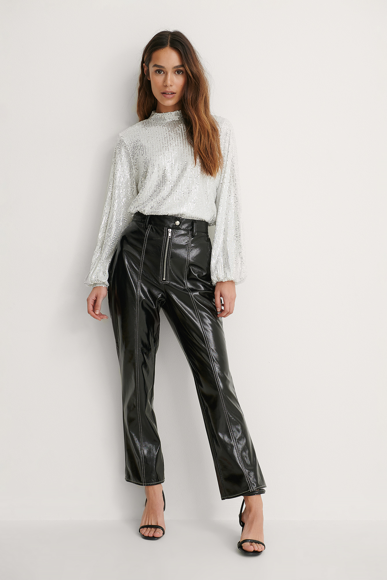 Black Pantalon Ciré