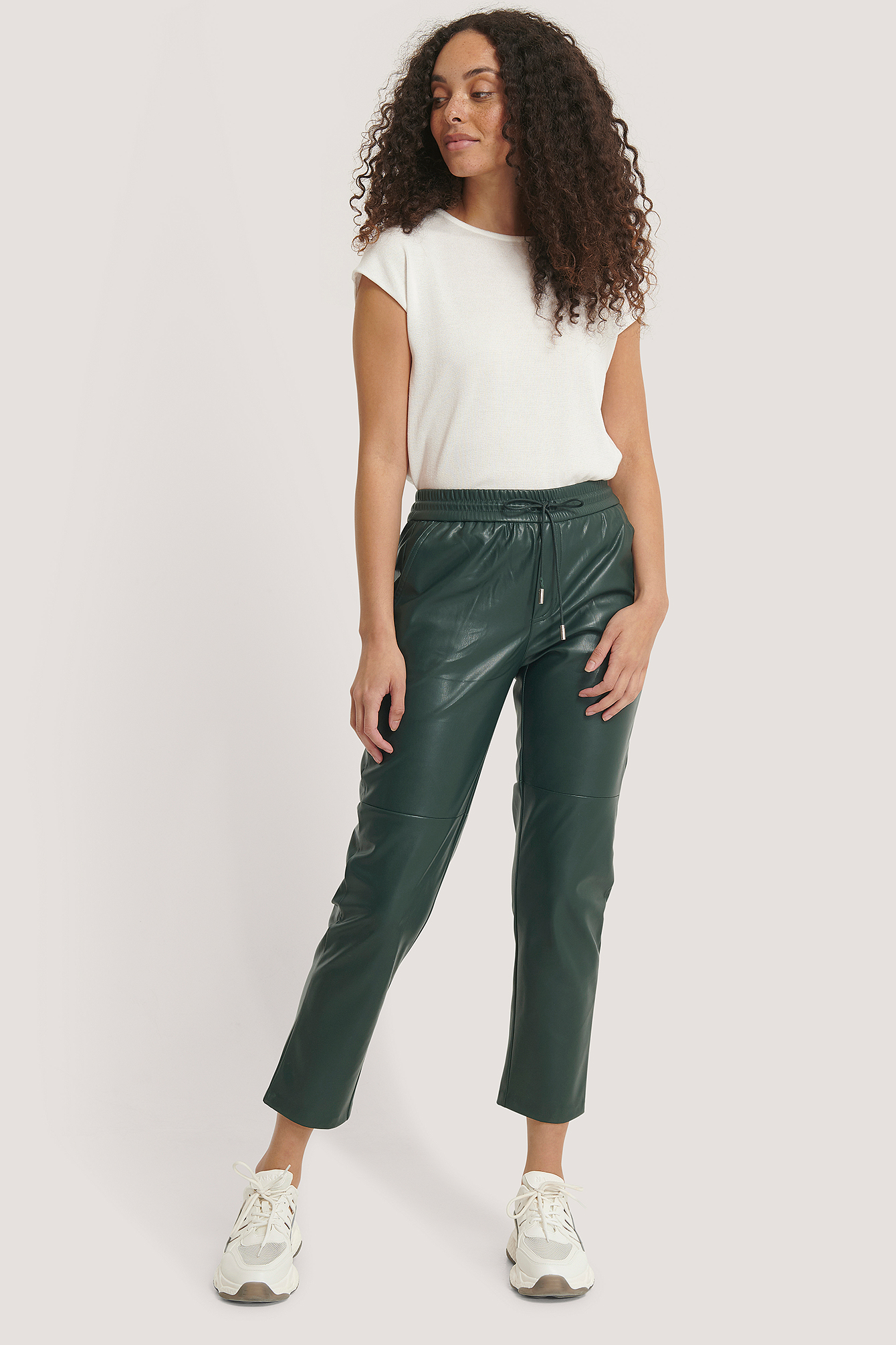 Dark Green Apple Trousers