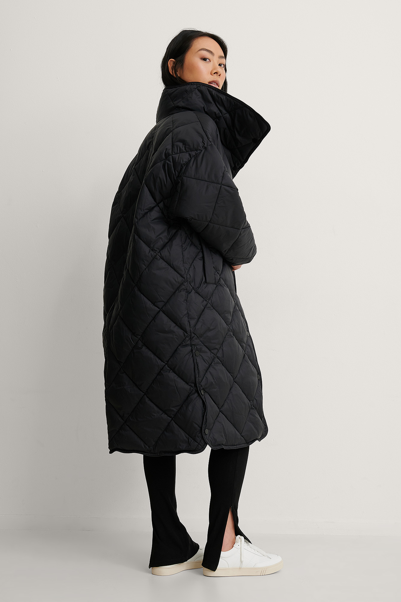 Black Recyclée Veste Anorak