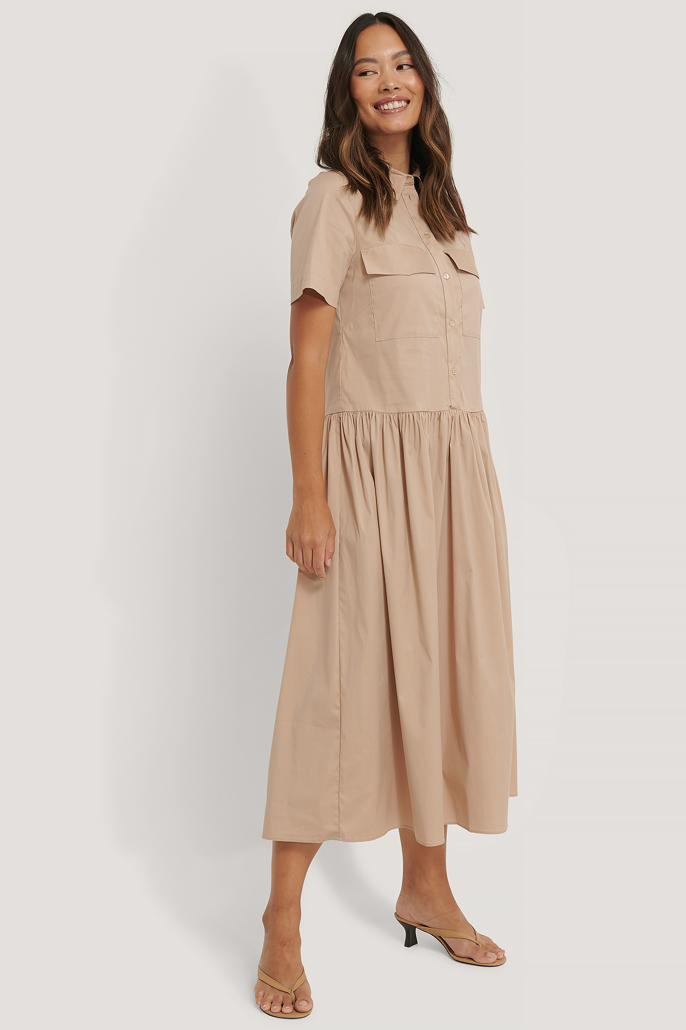 robe mango beige