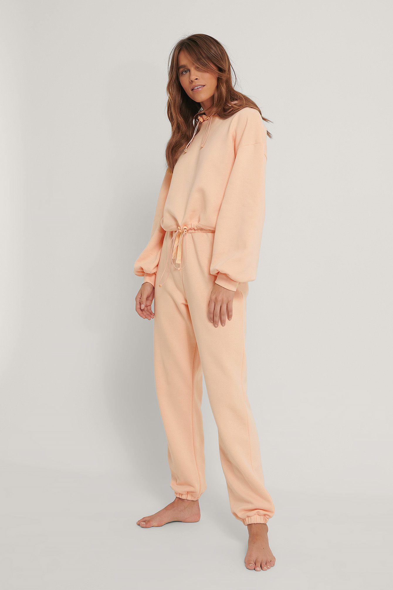 Pink Peach Pantalon Ample