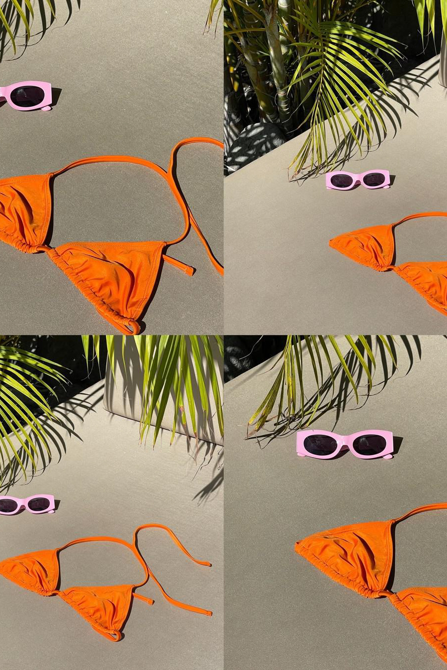 Pink NA-KD Accessories Lunettes de soleil ovales en plastique