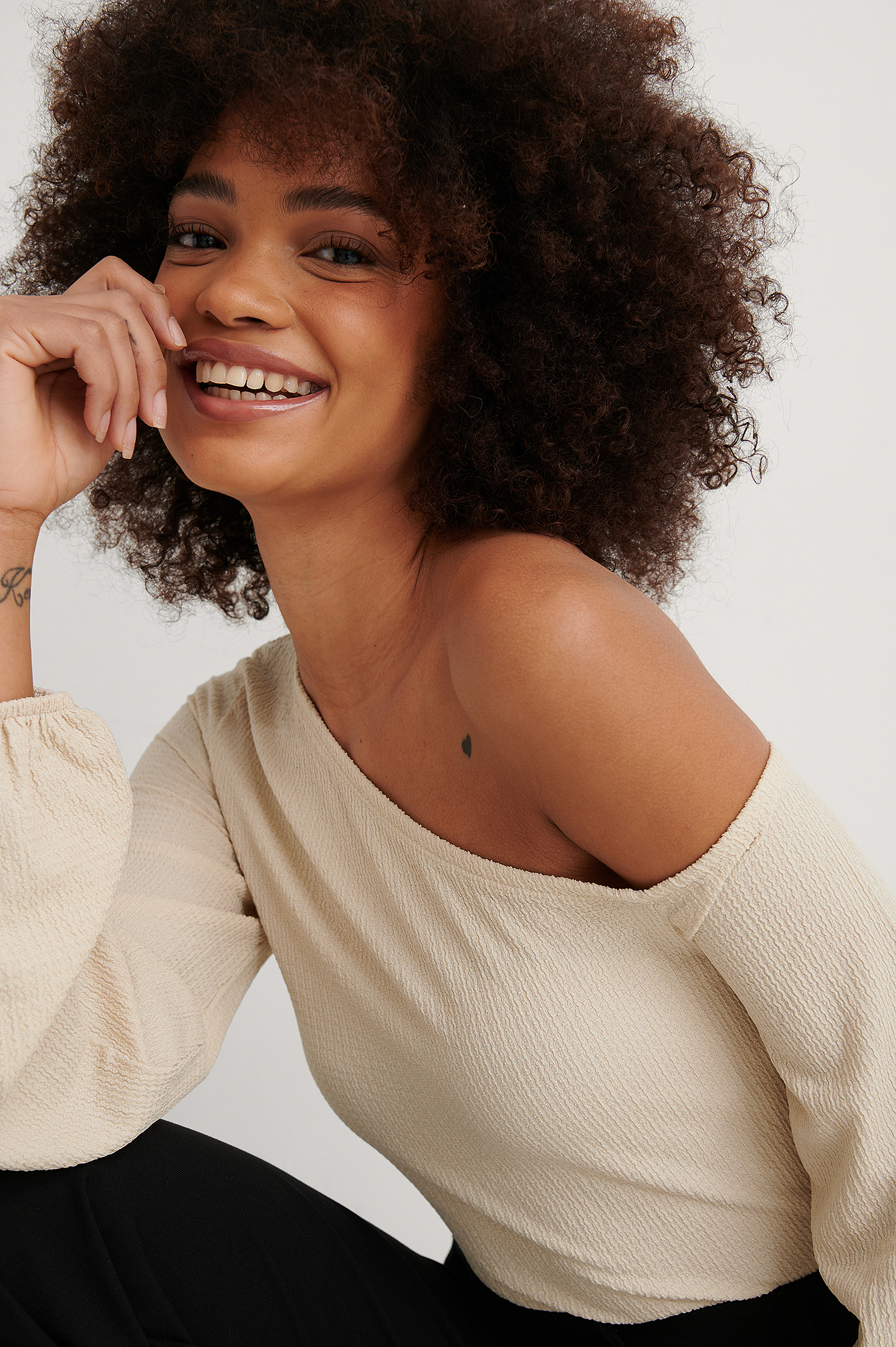 Beige Haut Asymétrique