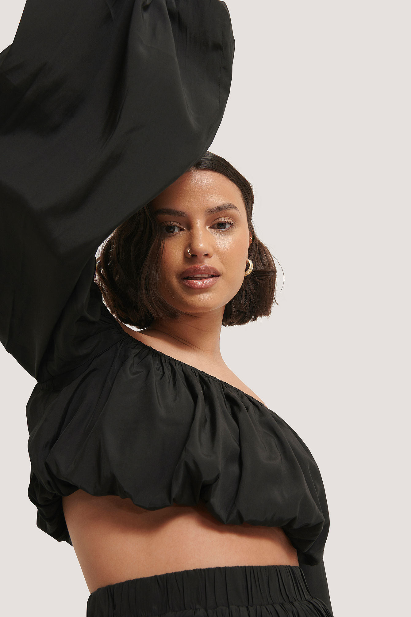 Black Haut Manches Ballon