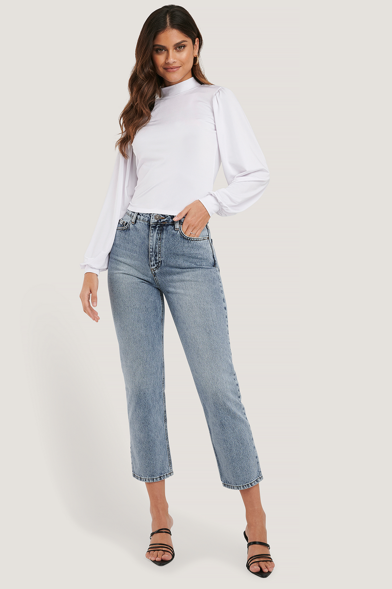 Chemisier Manches Courtes NAME IT Pour Fille - Col Rond - 94% Polyester 6% Élasthanne - Style Ballon
