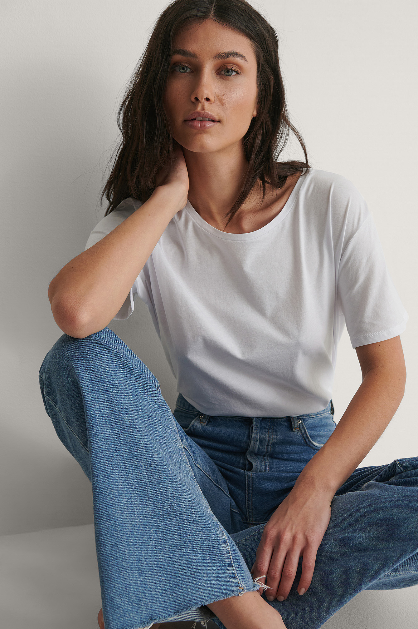 White Tee-Shirt Surdimensionné Basique