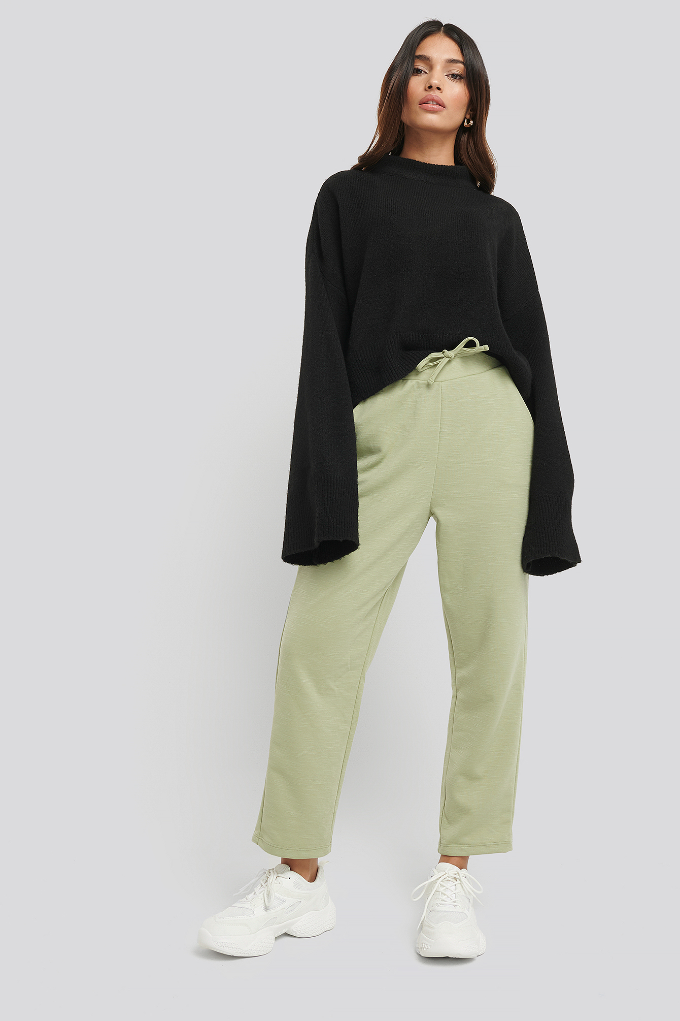 Light Khaki Basic Slip Pants