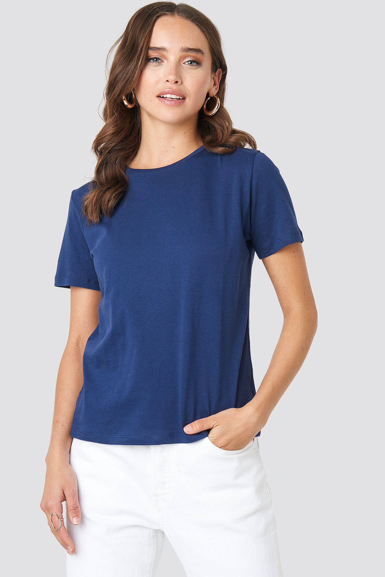 Tee-Shirt Basique Bleu | na-kd.fr