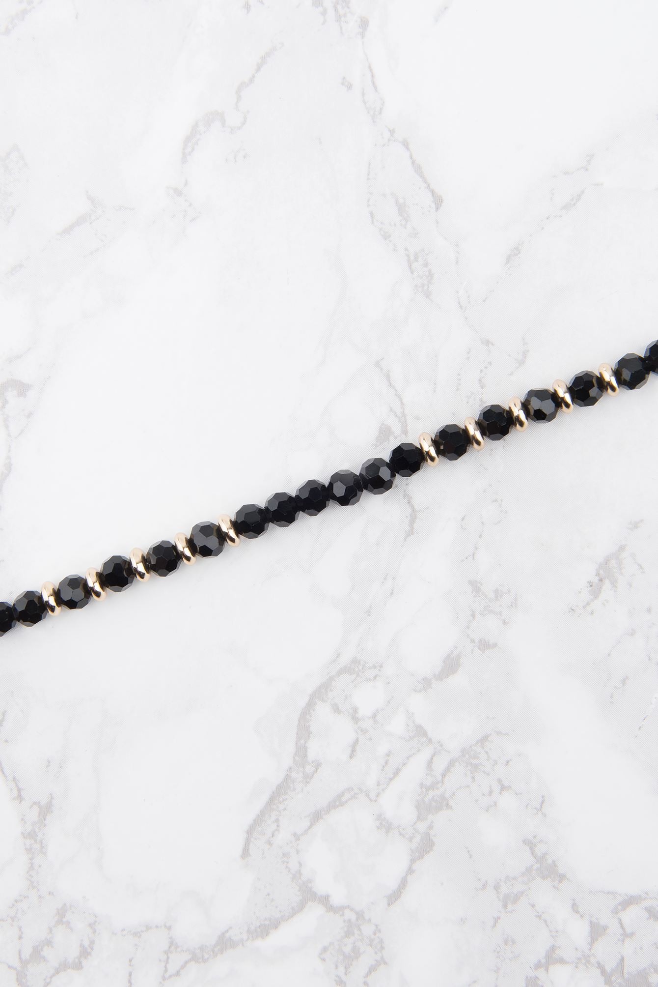Black Beaded Black Necklace