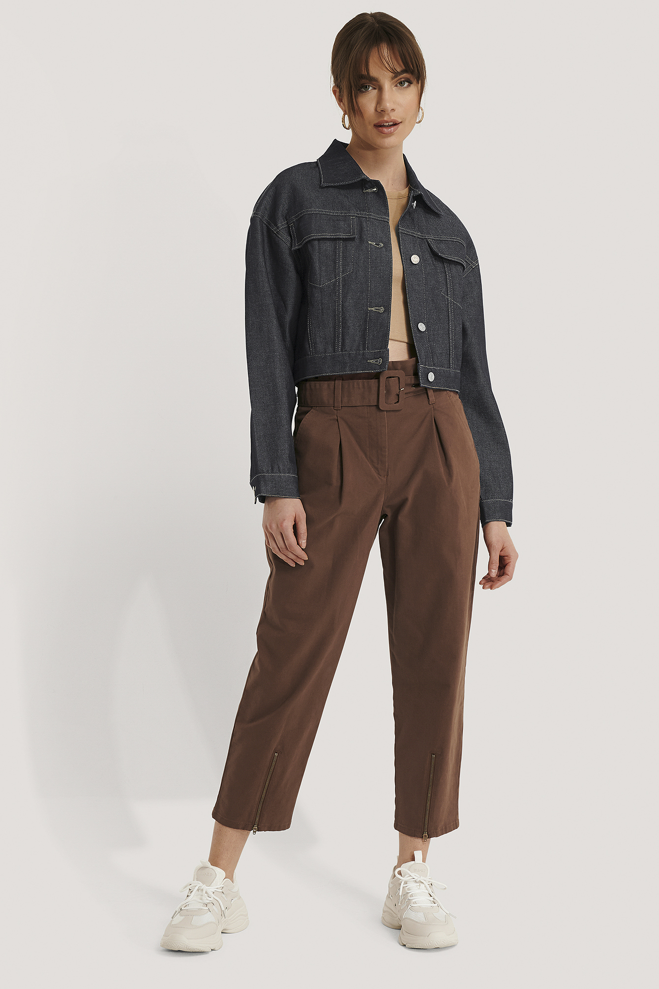 Brown Pantalon Paper Bag