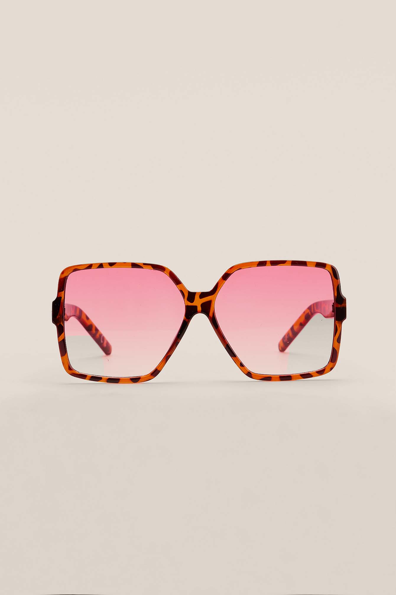 Tortois Grandes lunettes de soleil style années 70