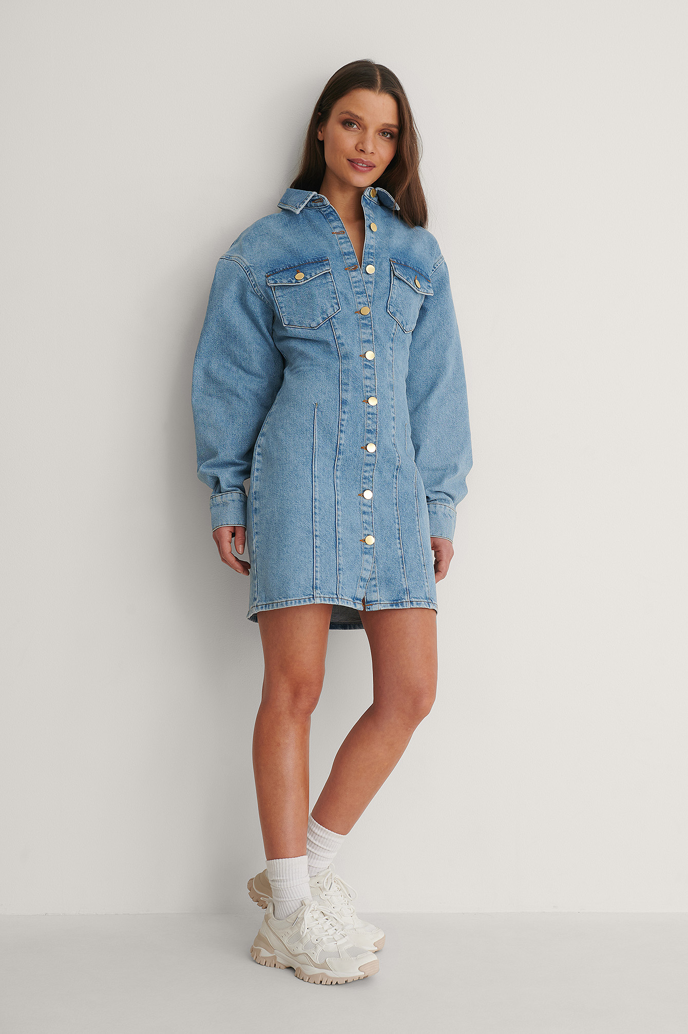 Blue Biologique Robe En Jean
