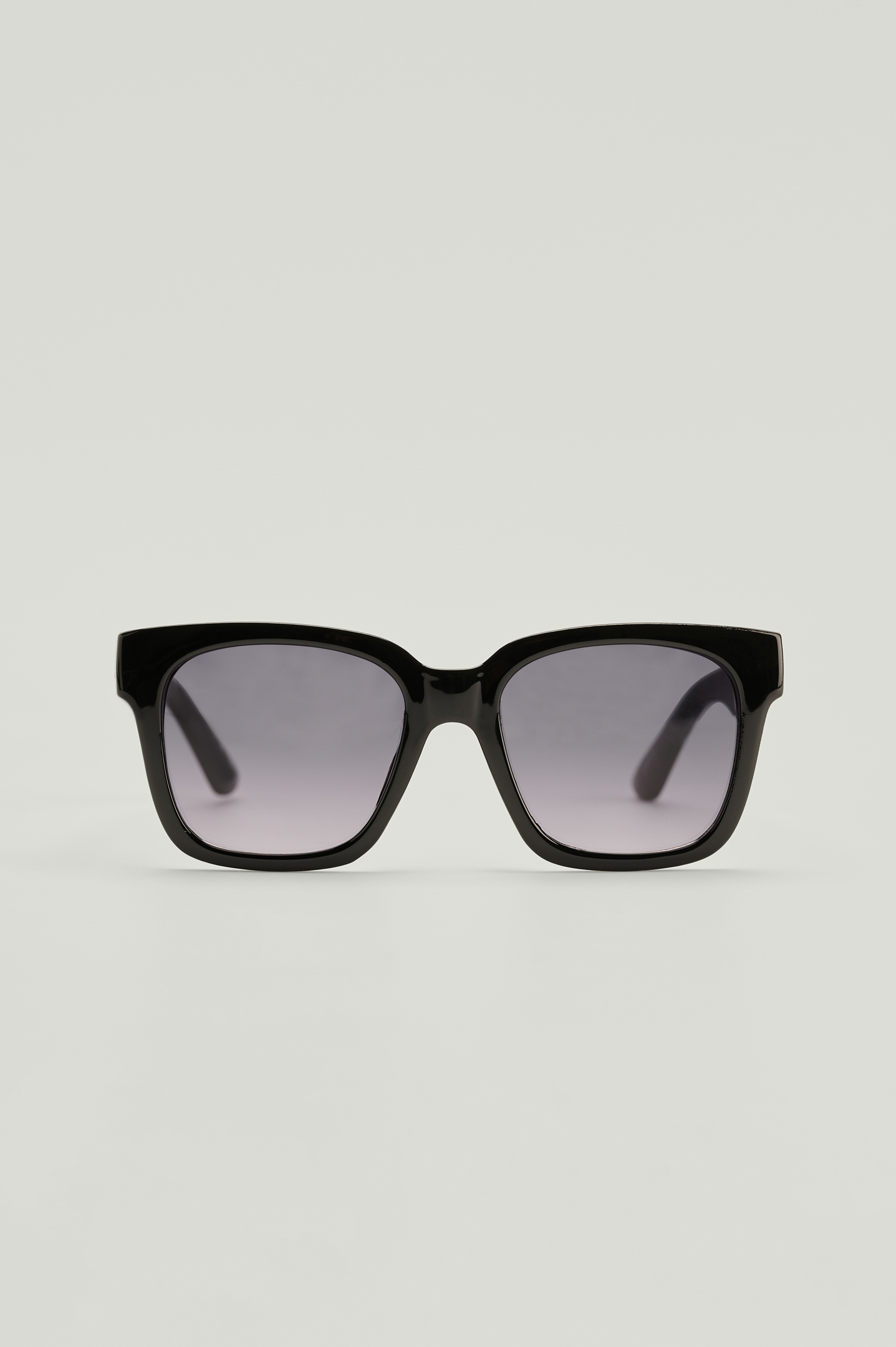 Black Grosses lunettes de soleil rondes recyclées