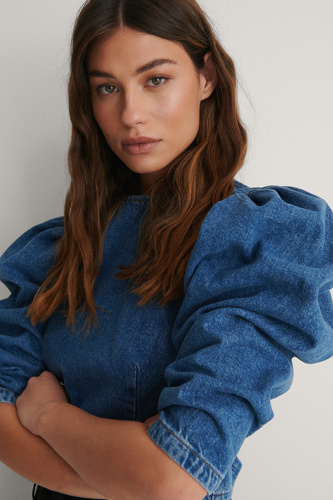 Mid Blue Biologique Haut En Jean