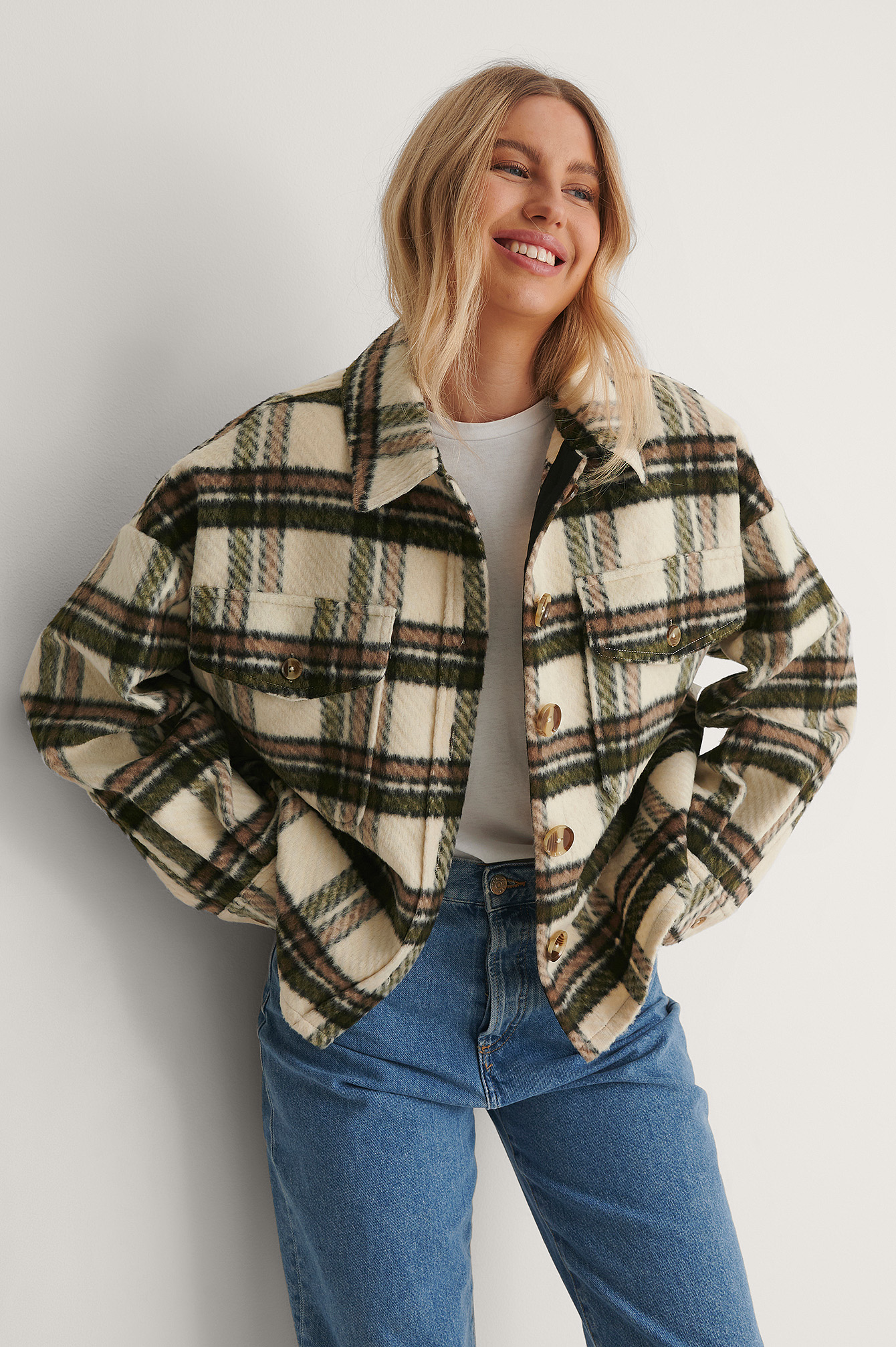 Green Veste À Carreaux