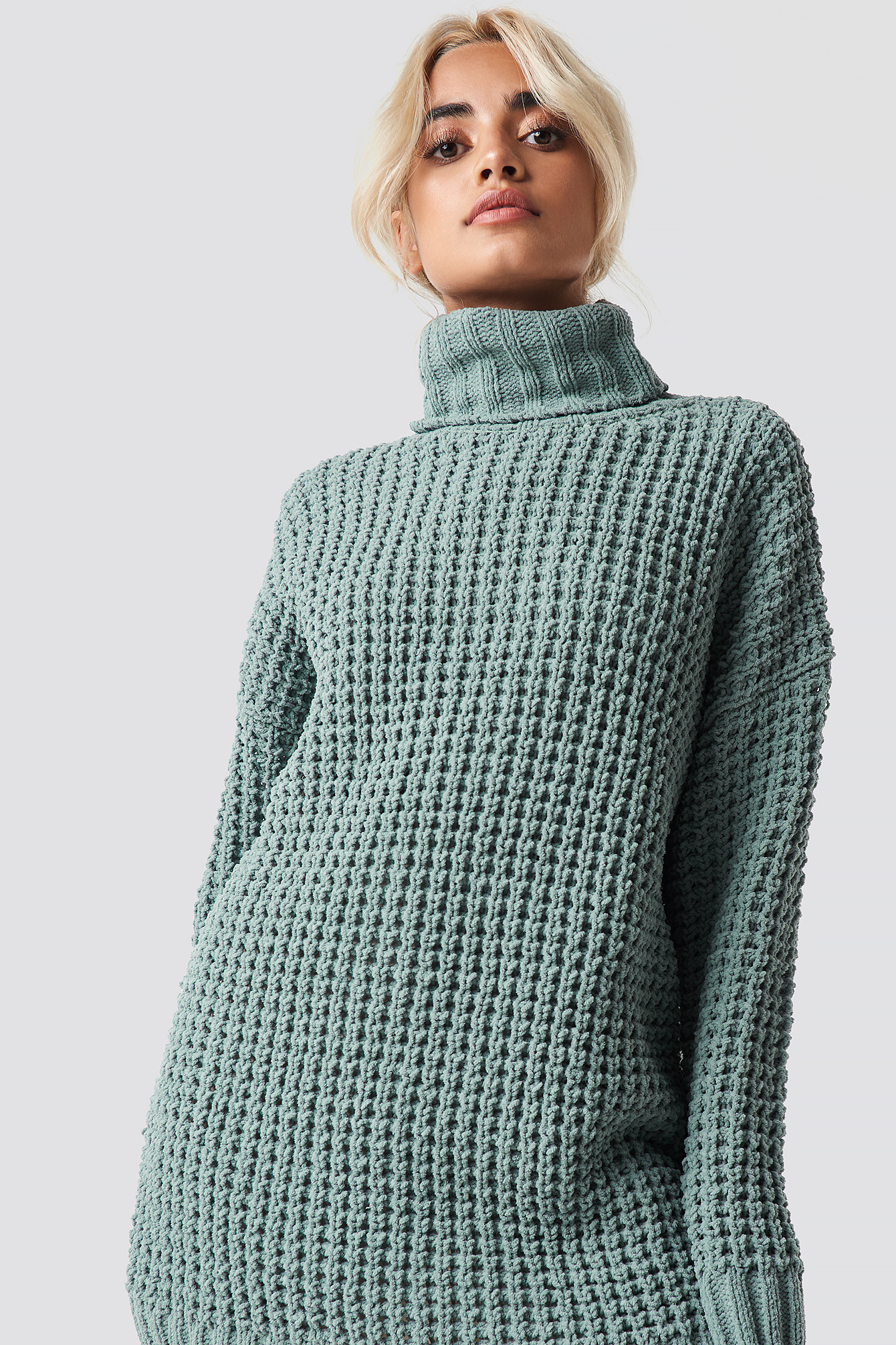 Duck Green NA-KD Trend Chunky Oversized Knitted Sweater