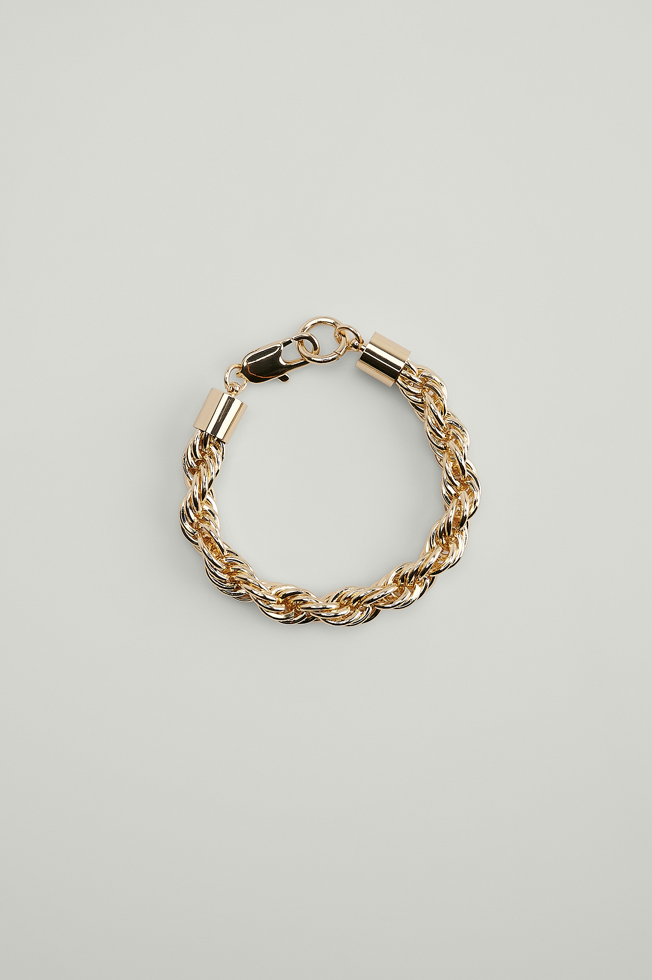 Gold Bracelet à chaîne torsadée épaisse recyclé