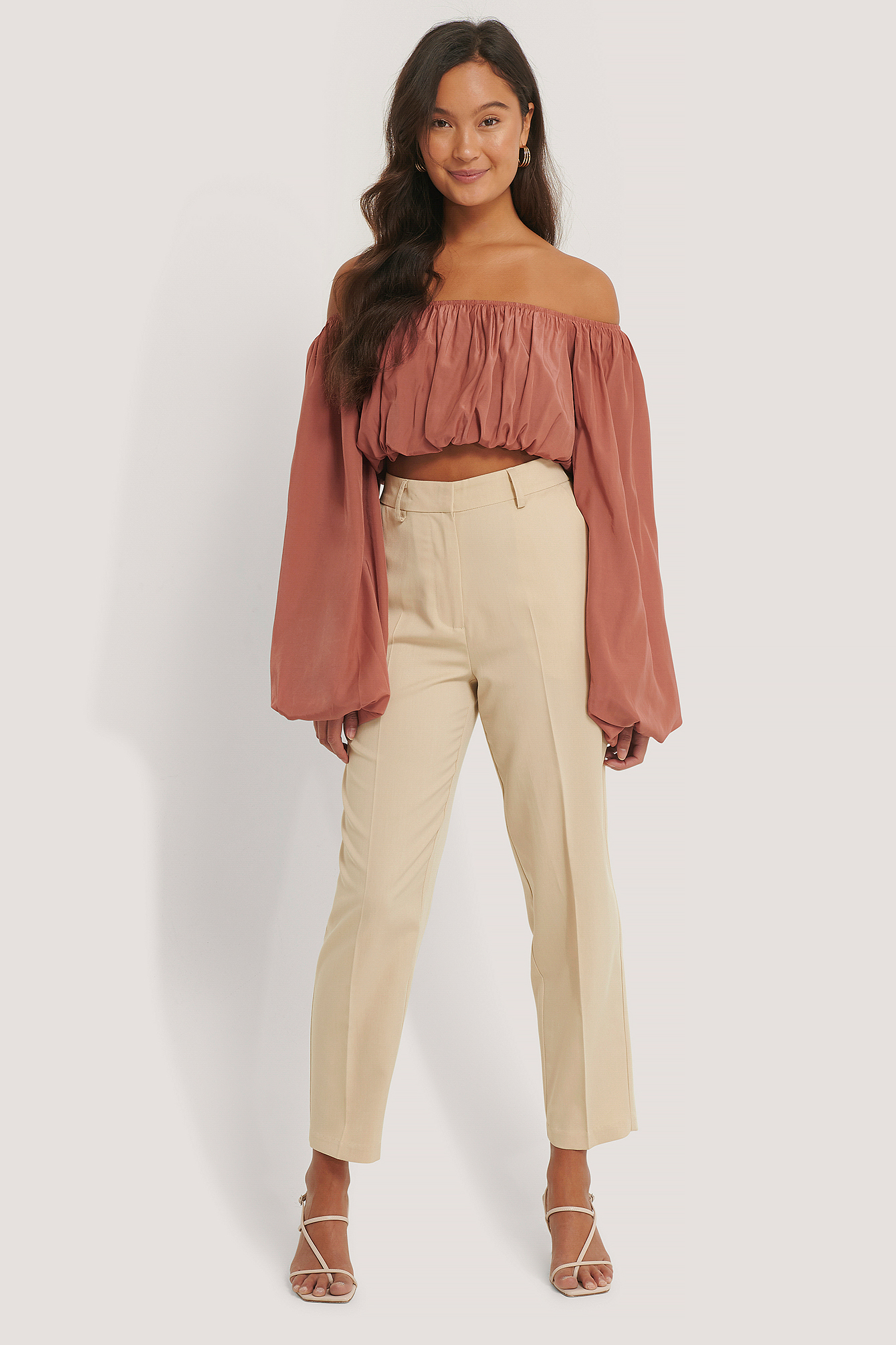 Beige Pantalon De Costume Classique