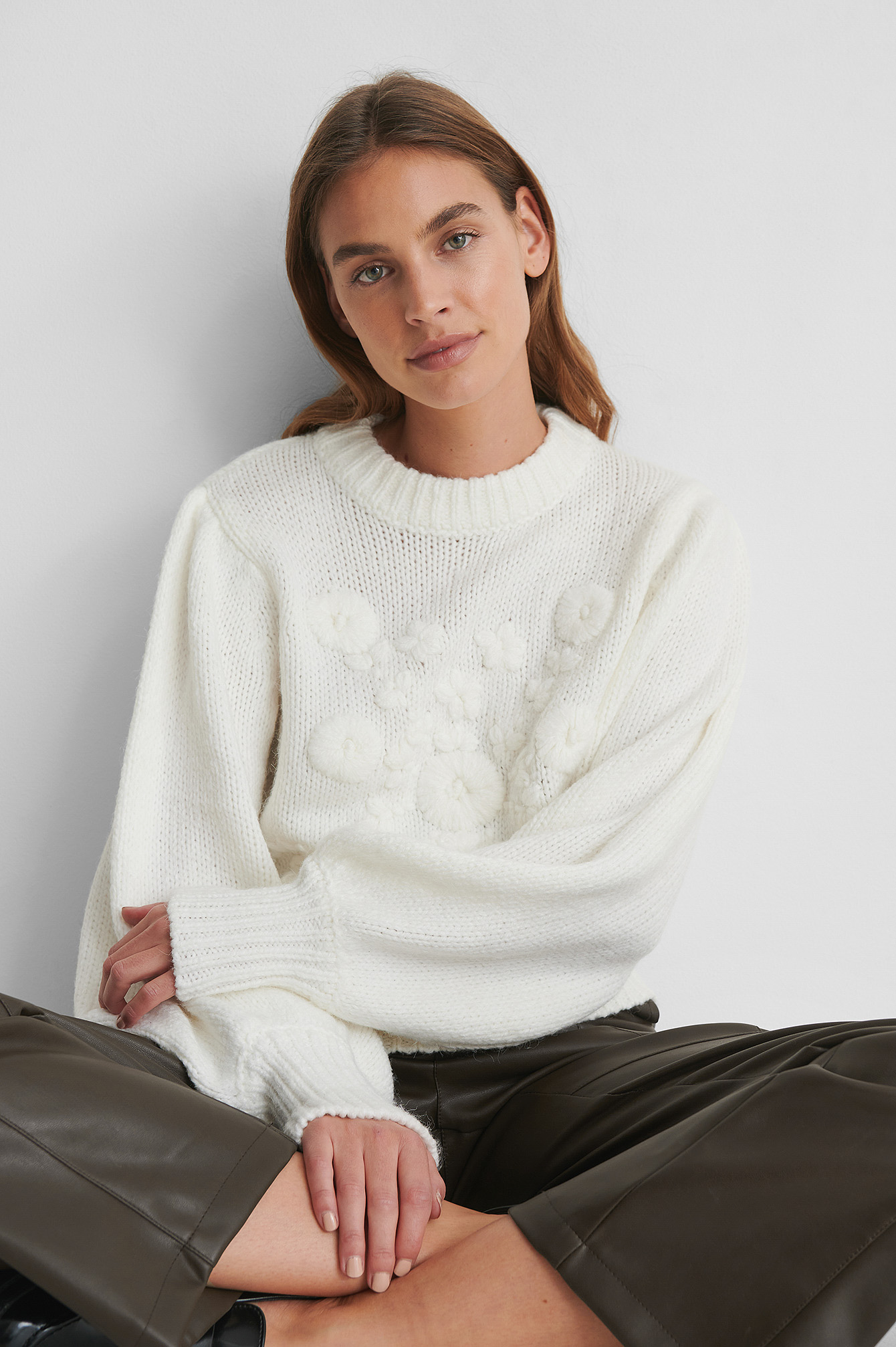 White NA-KD Trend Pull Maille