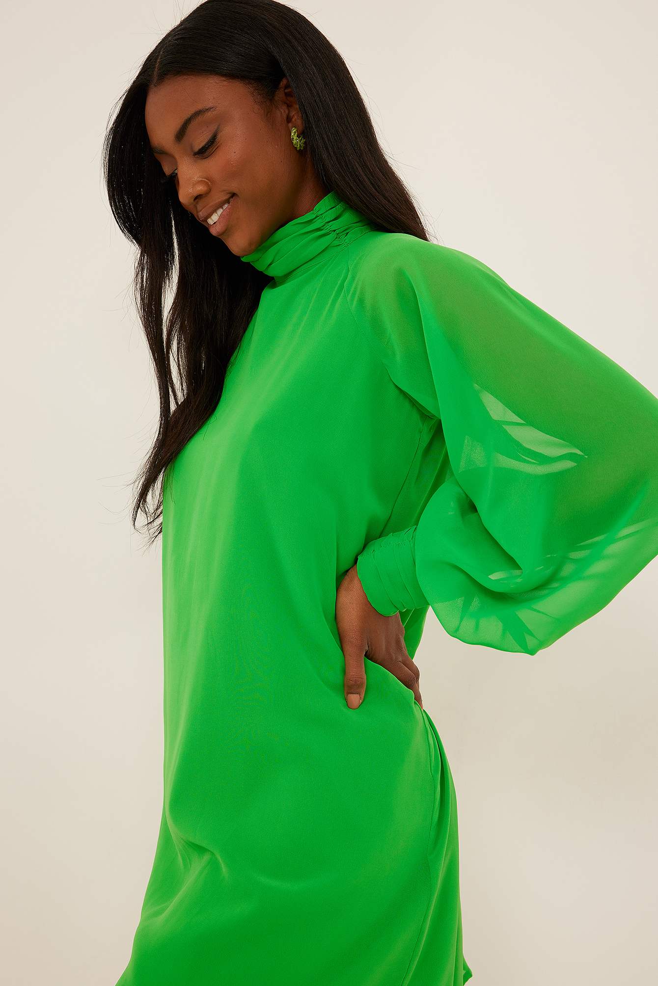 Green Robe mousseline recyclée