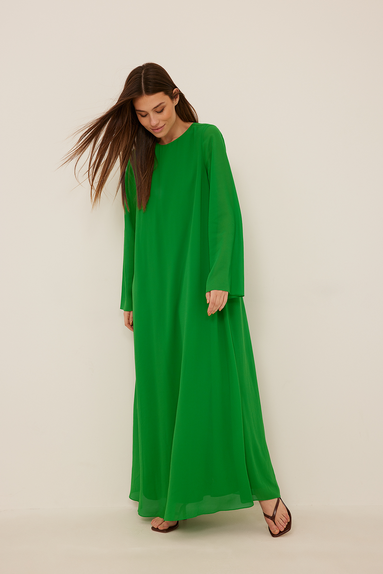 Green Robe longue fluide recyclée