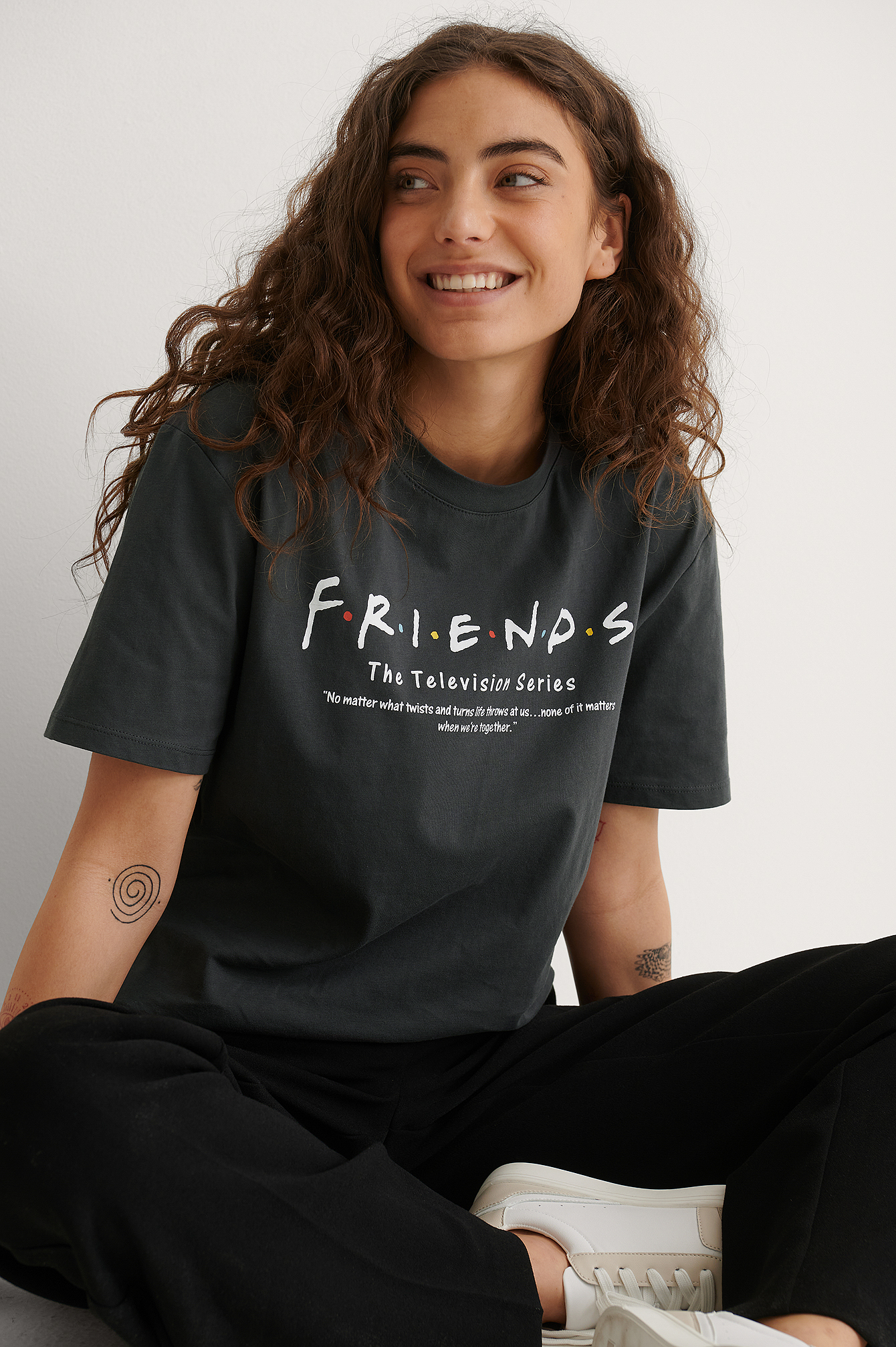 Grey Friends Definition Biologique T-shirt Unisexe Imprimé FRIENDS