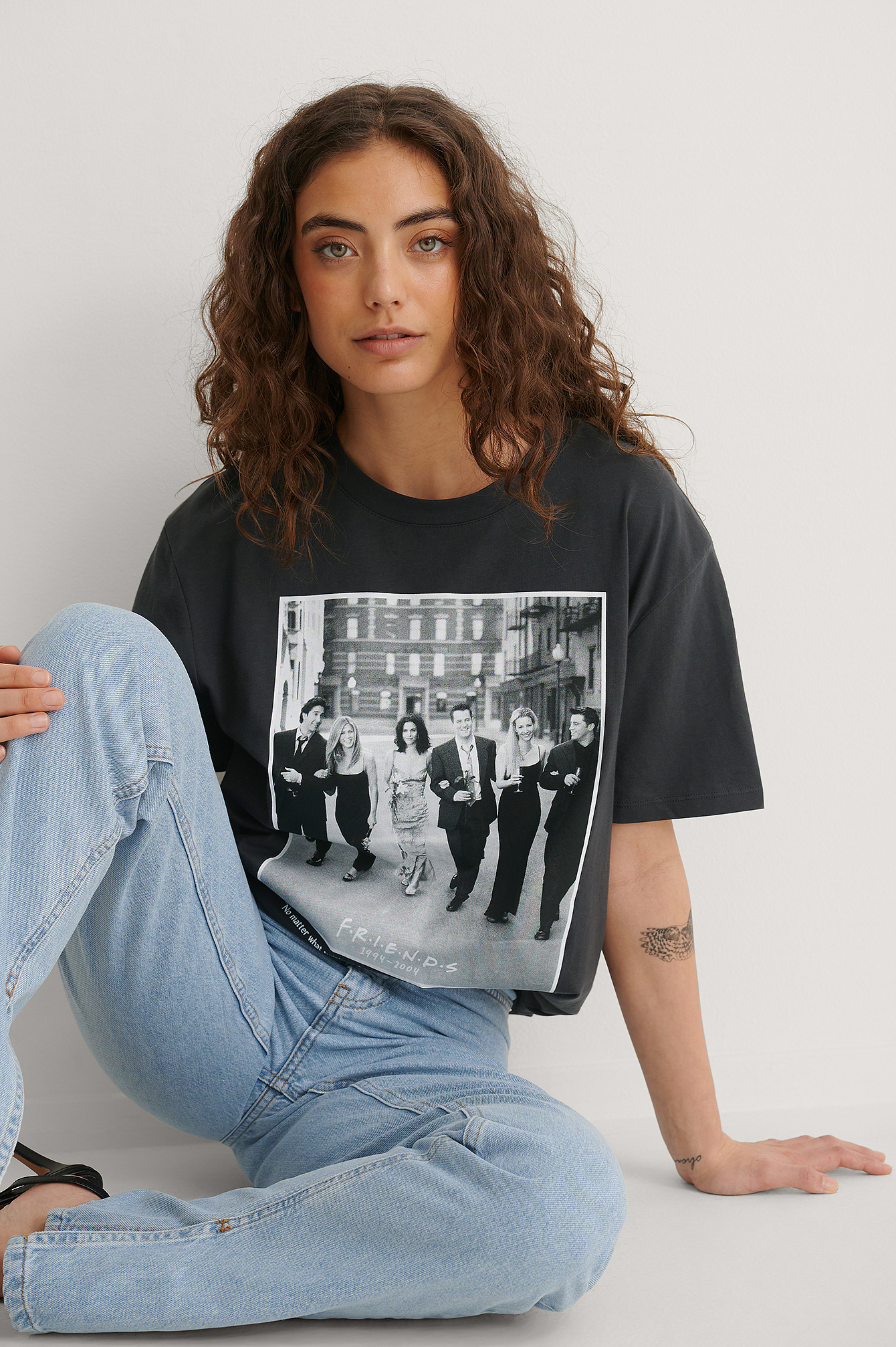 Grey Friends Poster Biologique T-shirt Unisexe Imprimé FRIENDS