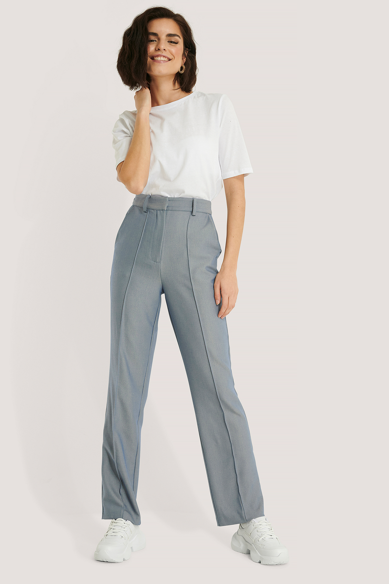 Light Blue Pantalon De Costume