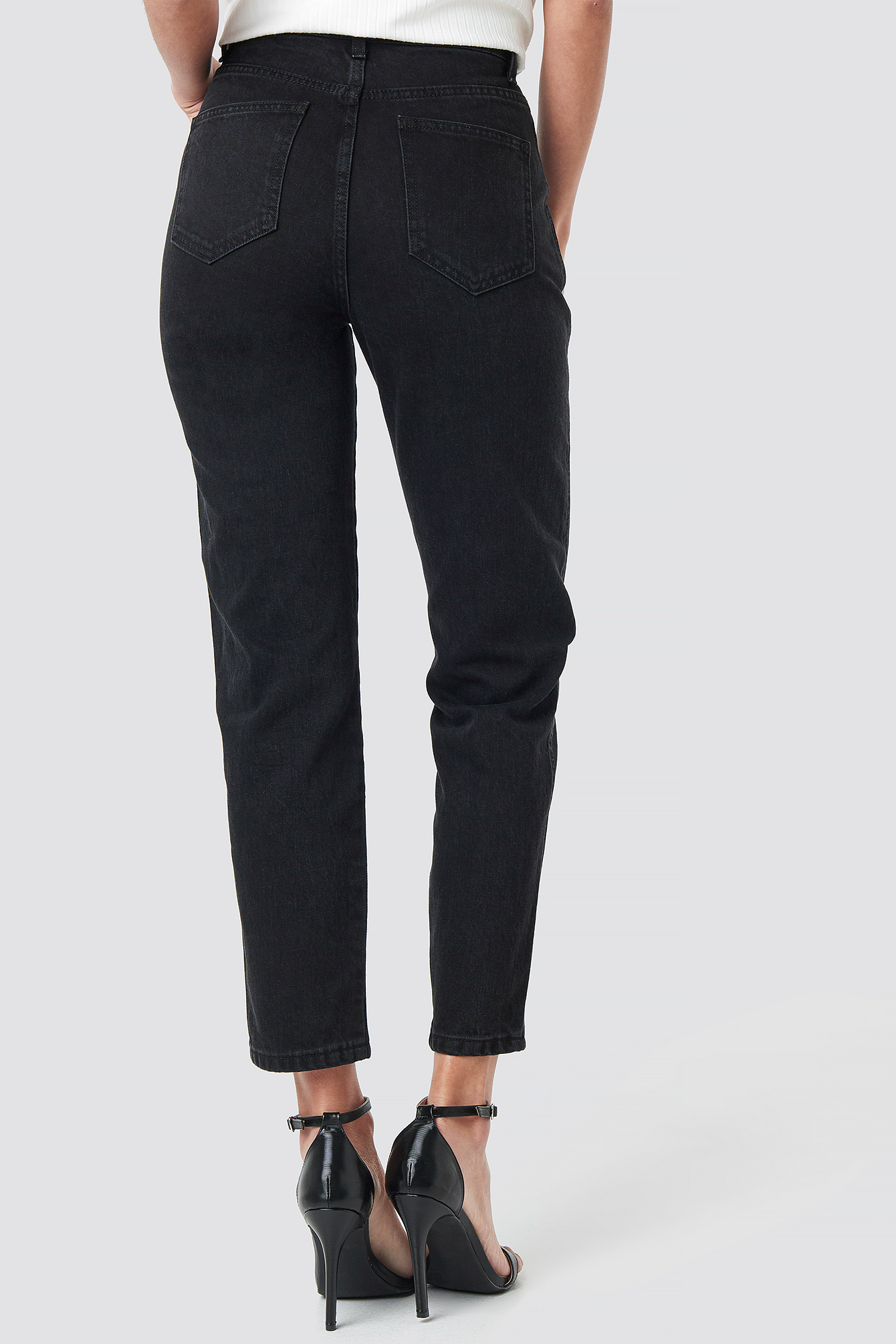 Front Yoke Jeans Noir nakd.fr