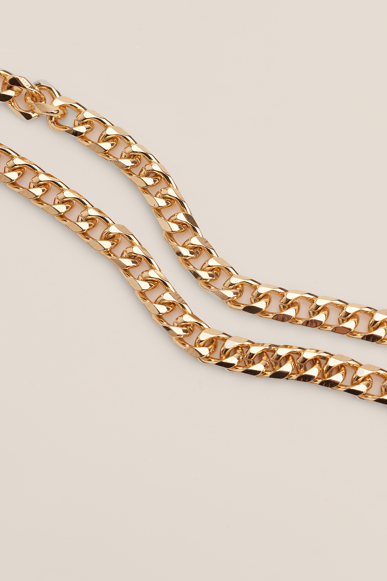 Gold Collier chaîne épais en plaqué or