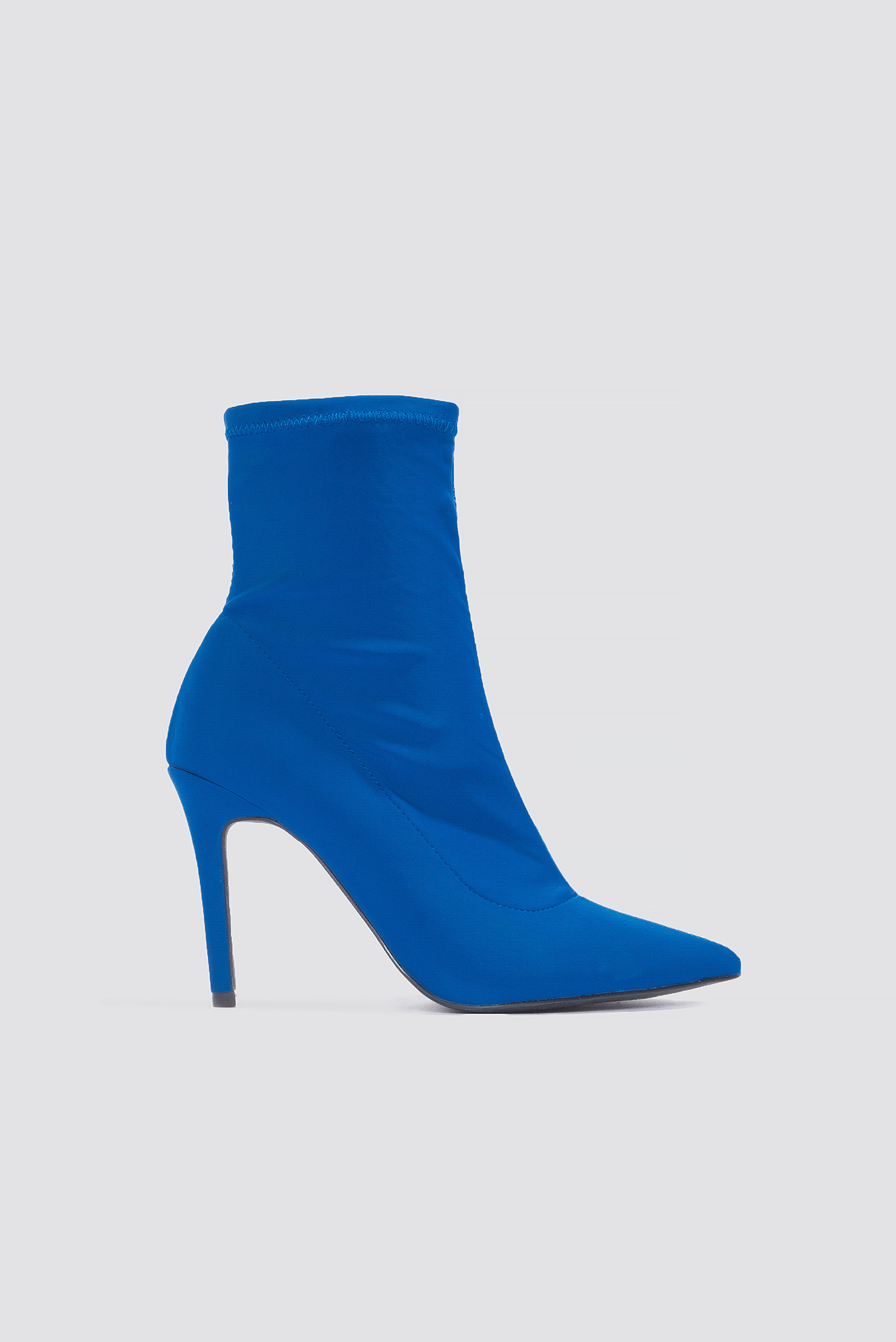 Blue NA-KD Shoes High Heel Sock Boot
