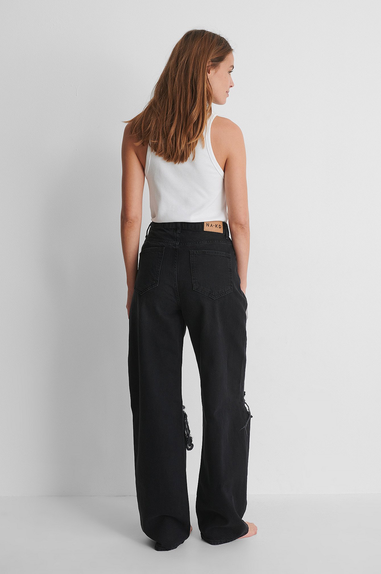 Jean Noir Jean Gris DÃ©chirÃ© Femme Pantalon Zara Jean Zara Femme