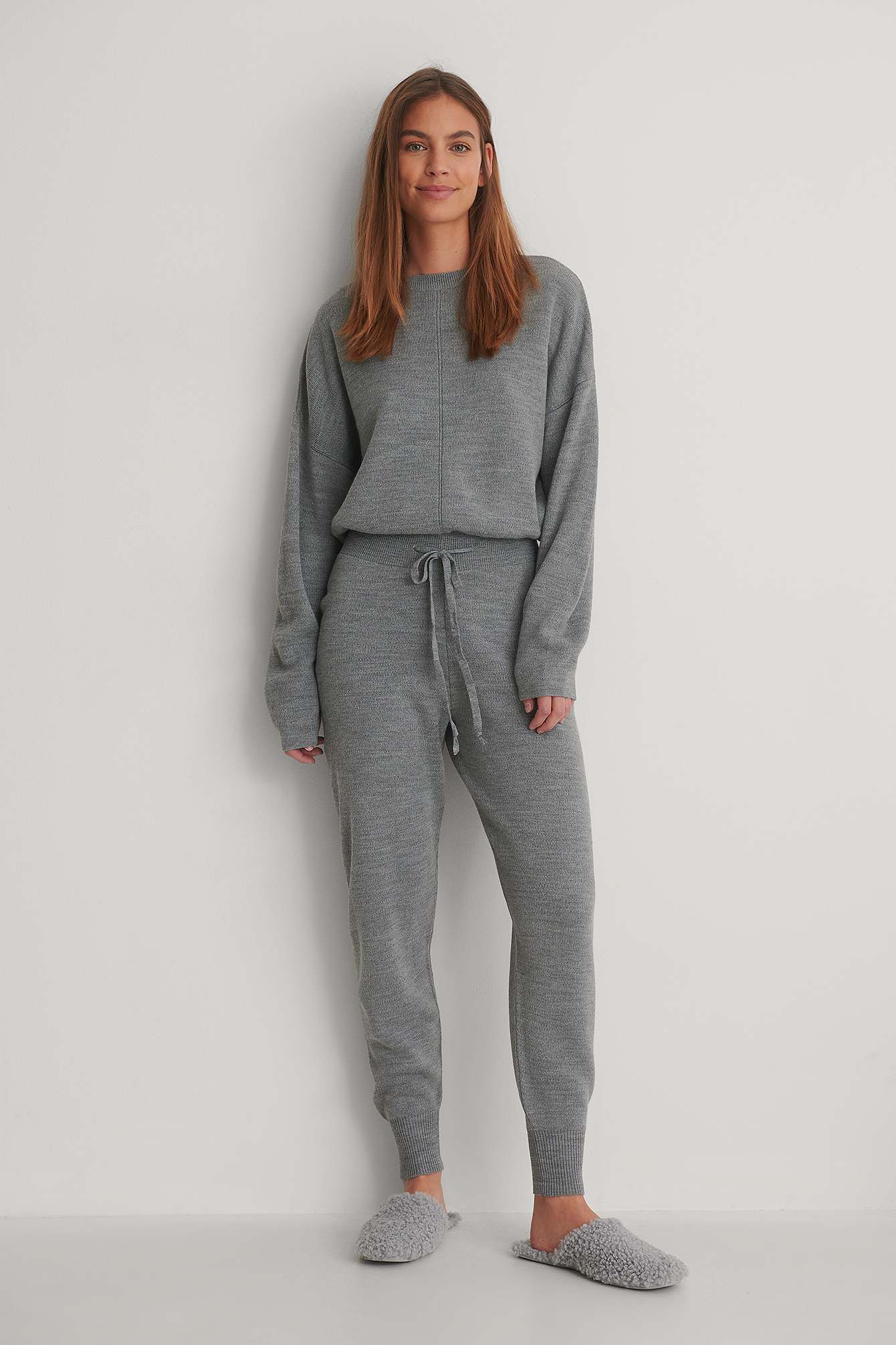 Grey Melange Pantalon