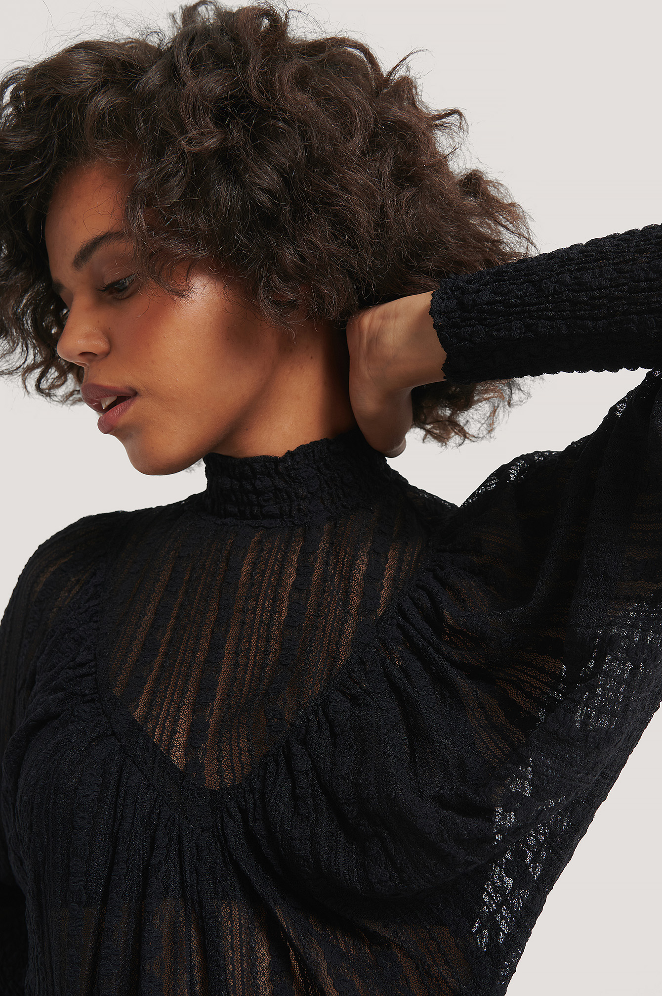 Black Haut Avec Dentelle