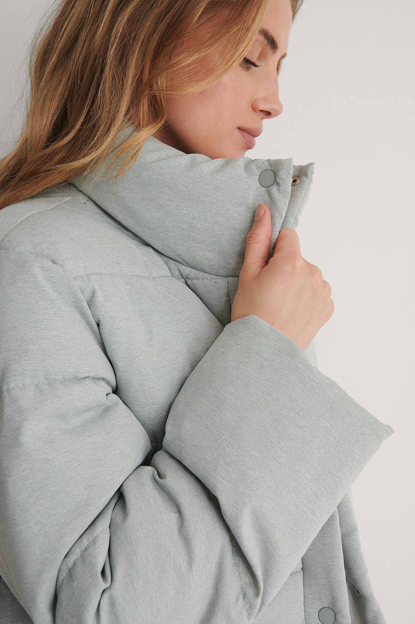 Grey Recyclée Veste Rembourrée