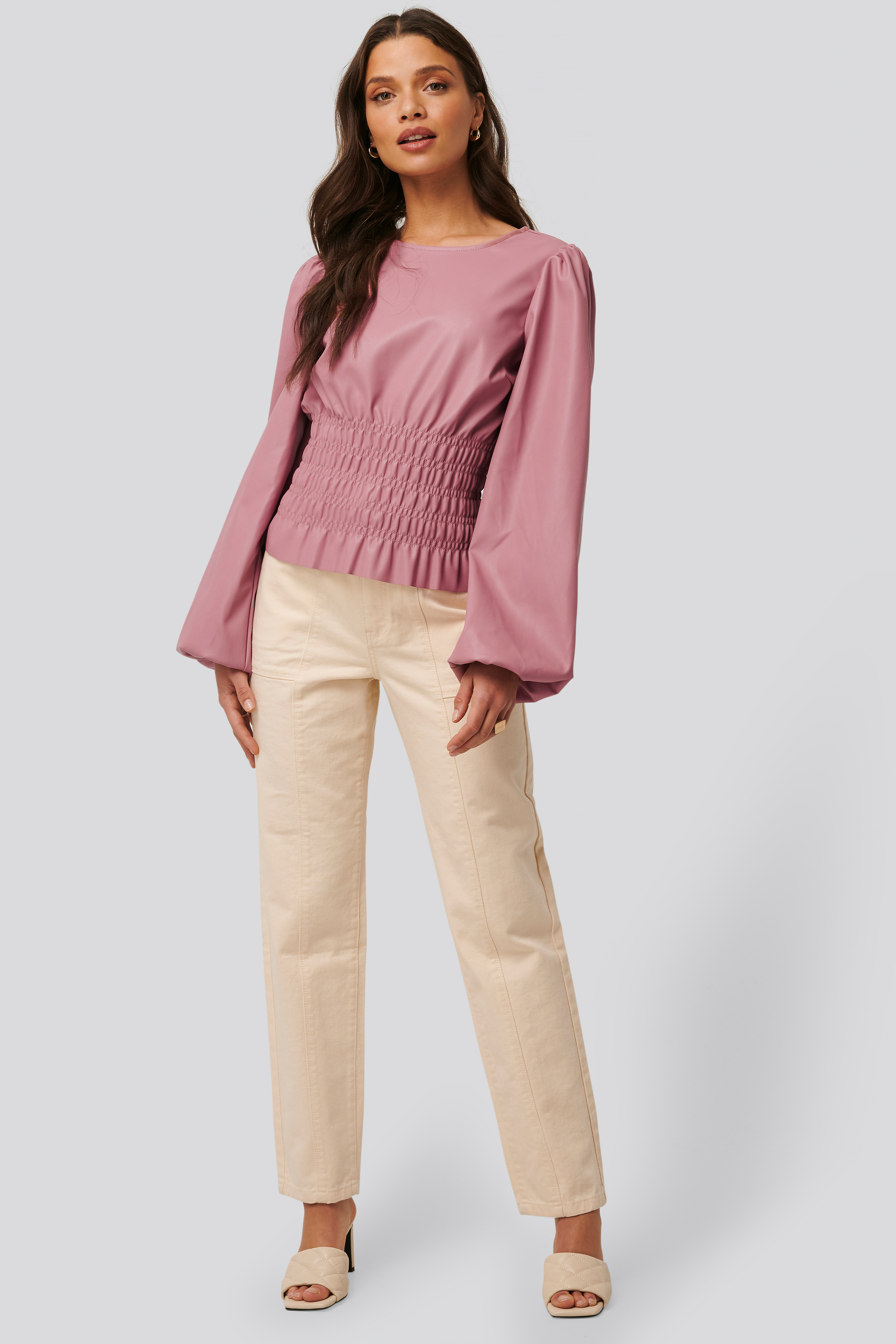 Cream Jean Taille Mi-Haute